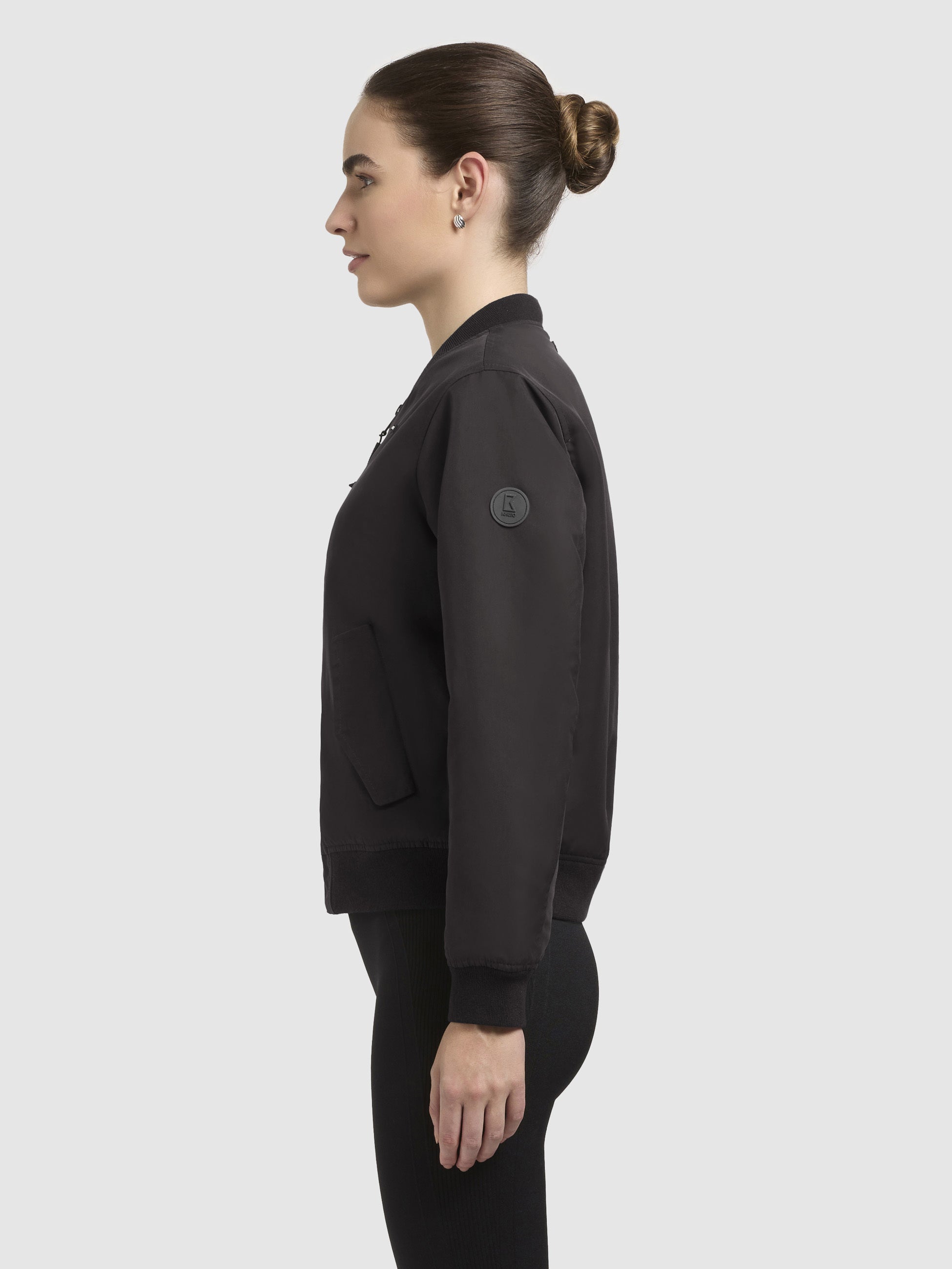 khujo-jacke-philo-schwarz-damen-blouson-bomberjacke-regular-fit image 5