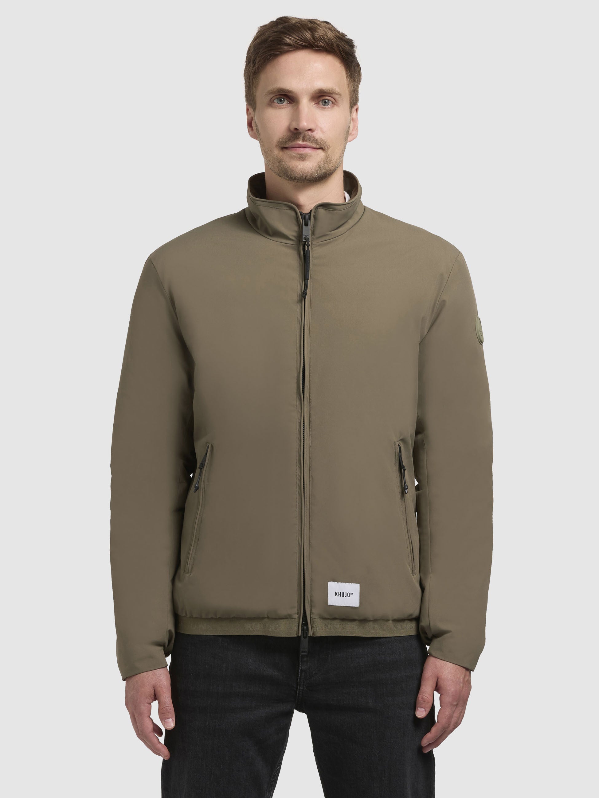 khujo-jacke-oke-oliv-blousonjacke-mit-stehkragen image 4