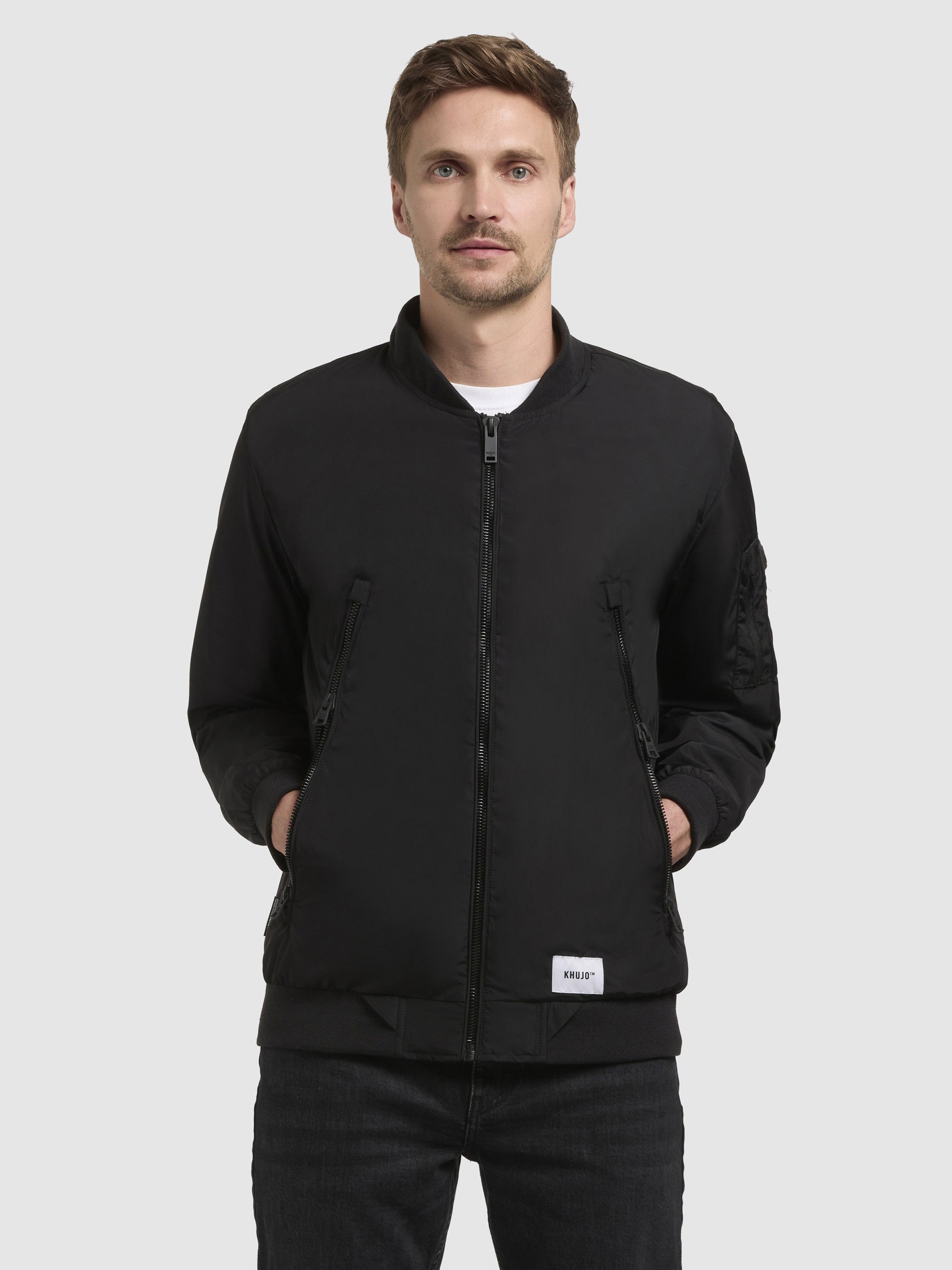 khujo-jacke-listener-schwarz-bomberjacke-blousonjacke-h-ftlang image 4
