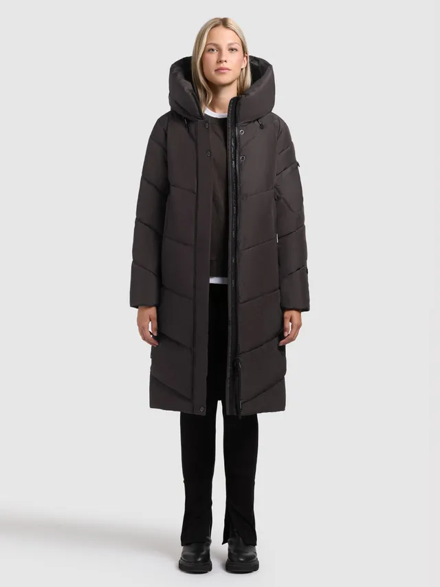 khujo-mantel-jange2-matt-graphite-grey-damen-steppmantel-loose-fit image 1