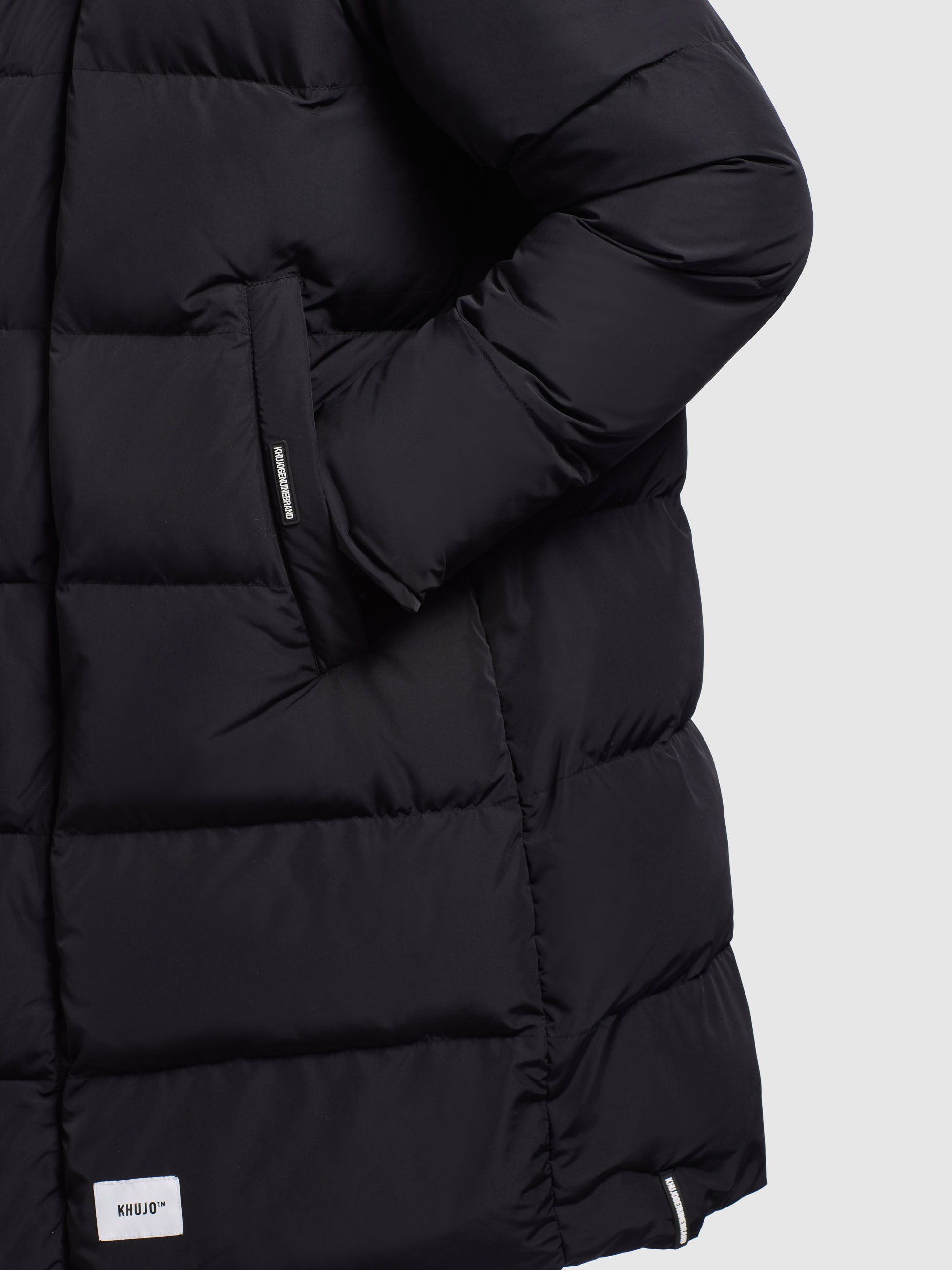 khujo-mantel-dewey-black-langer-damen-parka-wattiert image 7