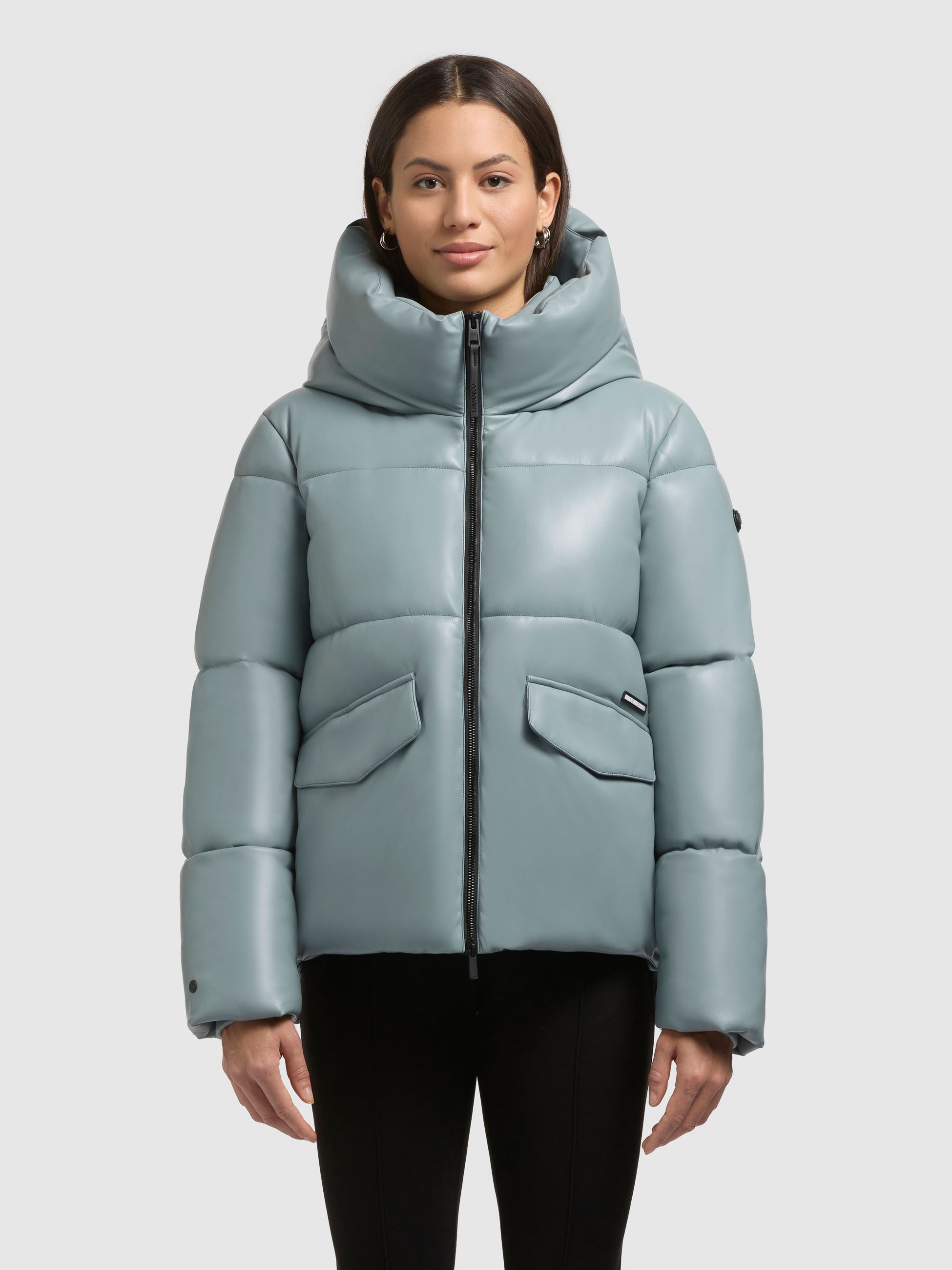 khujo-jacke-aurora-light-blue-damen-kapuzenjacke-in-lederoptik image 4