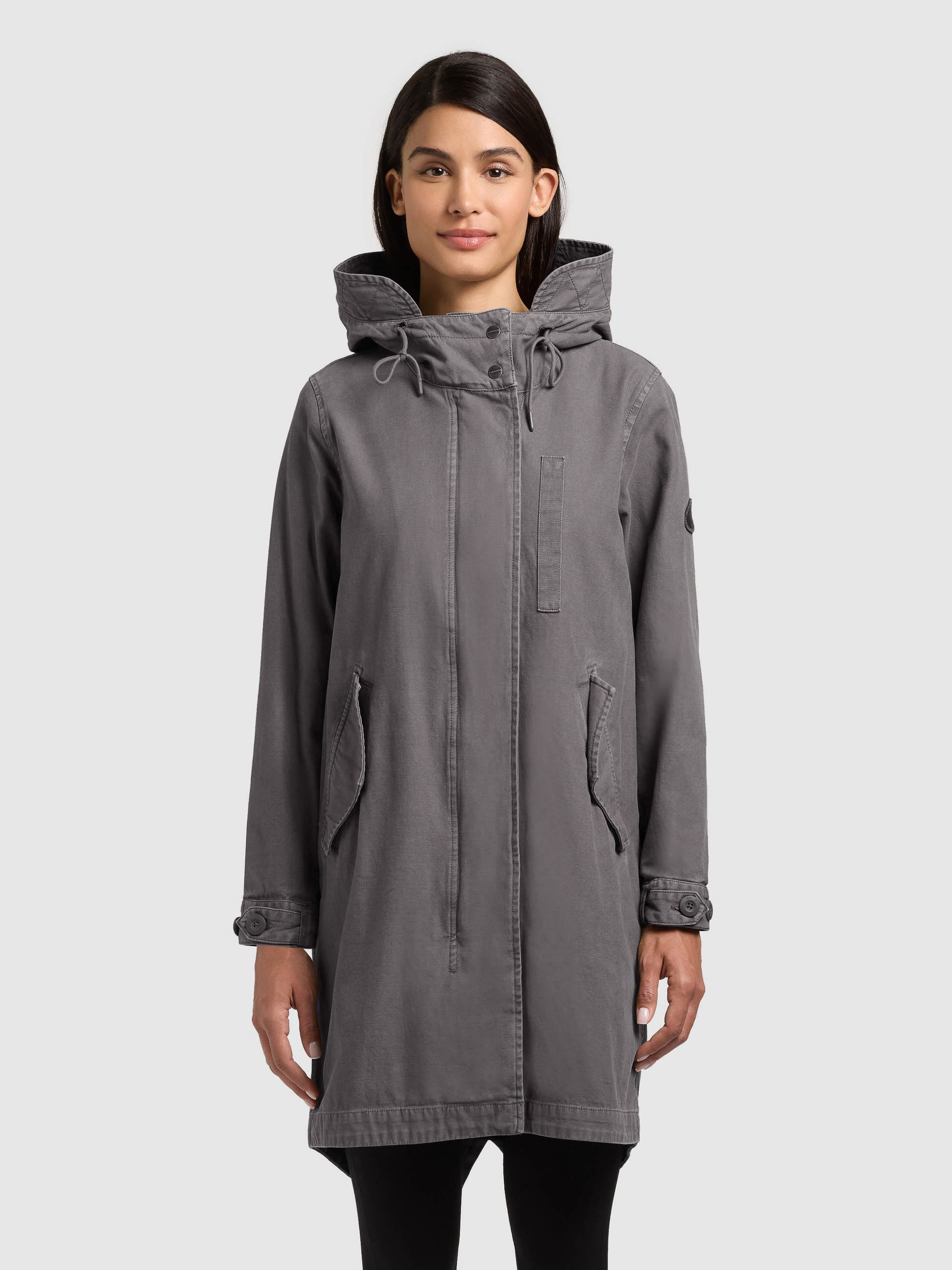 khujo-freya-damen-mantel-parka-slate-grey image 4