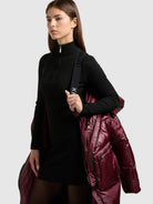 khujo-coat-tonia-mahogani-red-gl-nzender-steppmantel-damen-loose-fit image 8