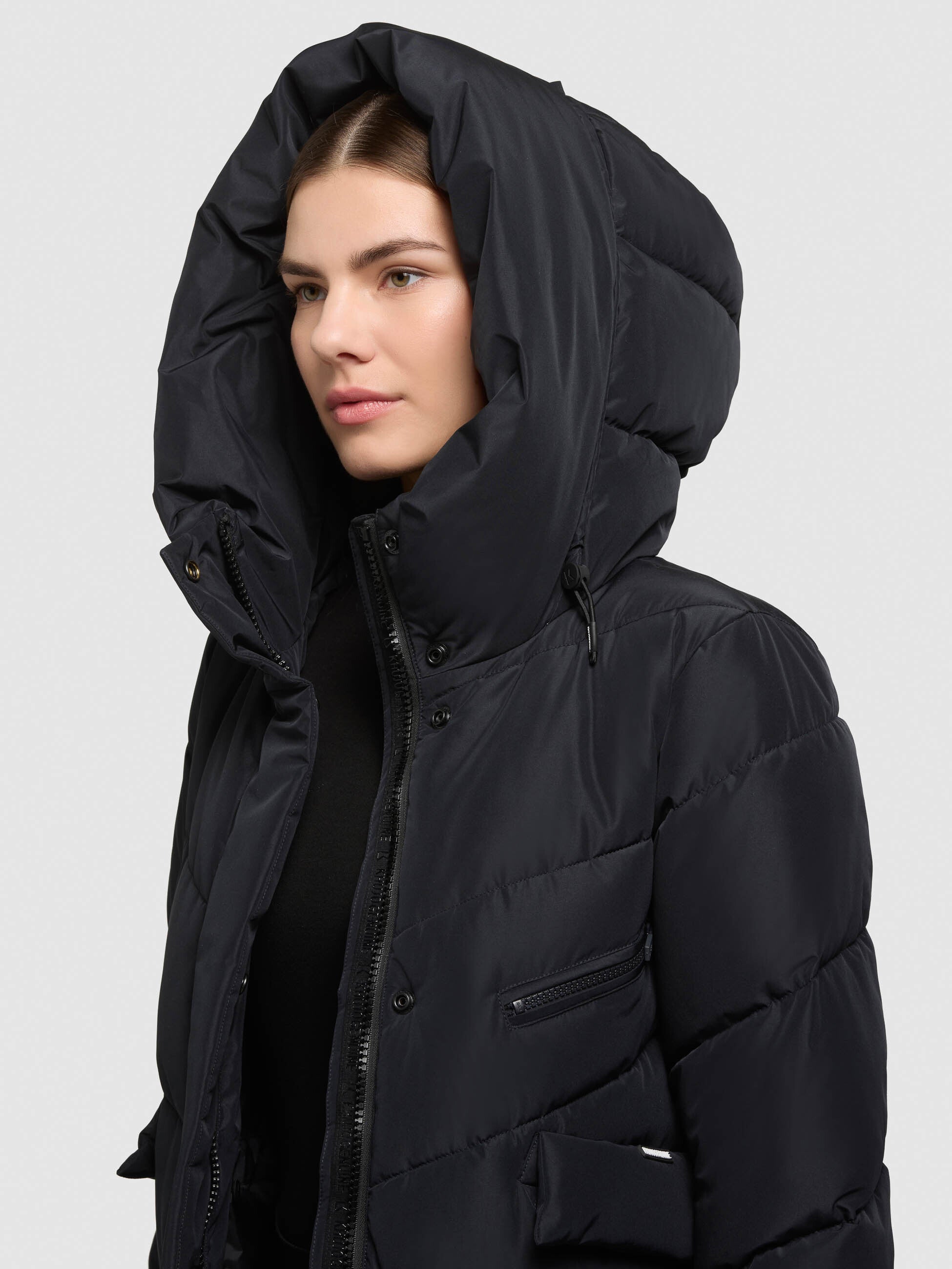 khujo-mantel-sunne-port-blue-damen-wintermantel-knielang-loose-fit image 7