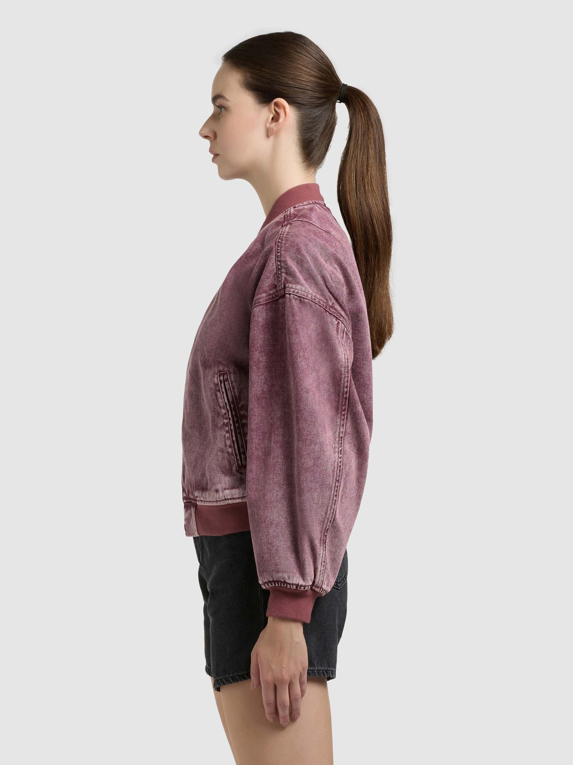 khujo-jeansjacke-clara-fuchsia-damen-blouson-bomberjacke image 5