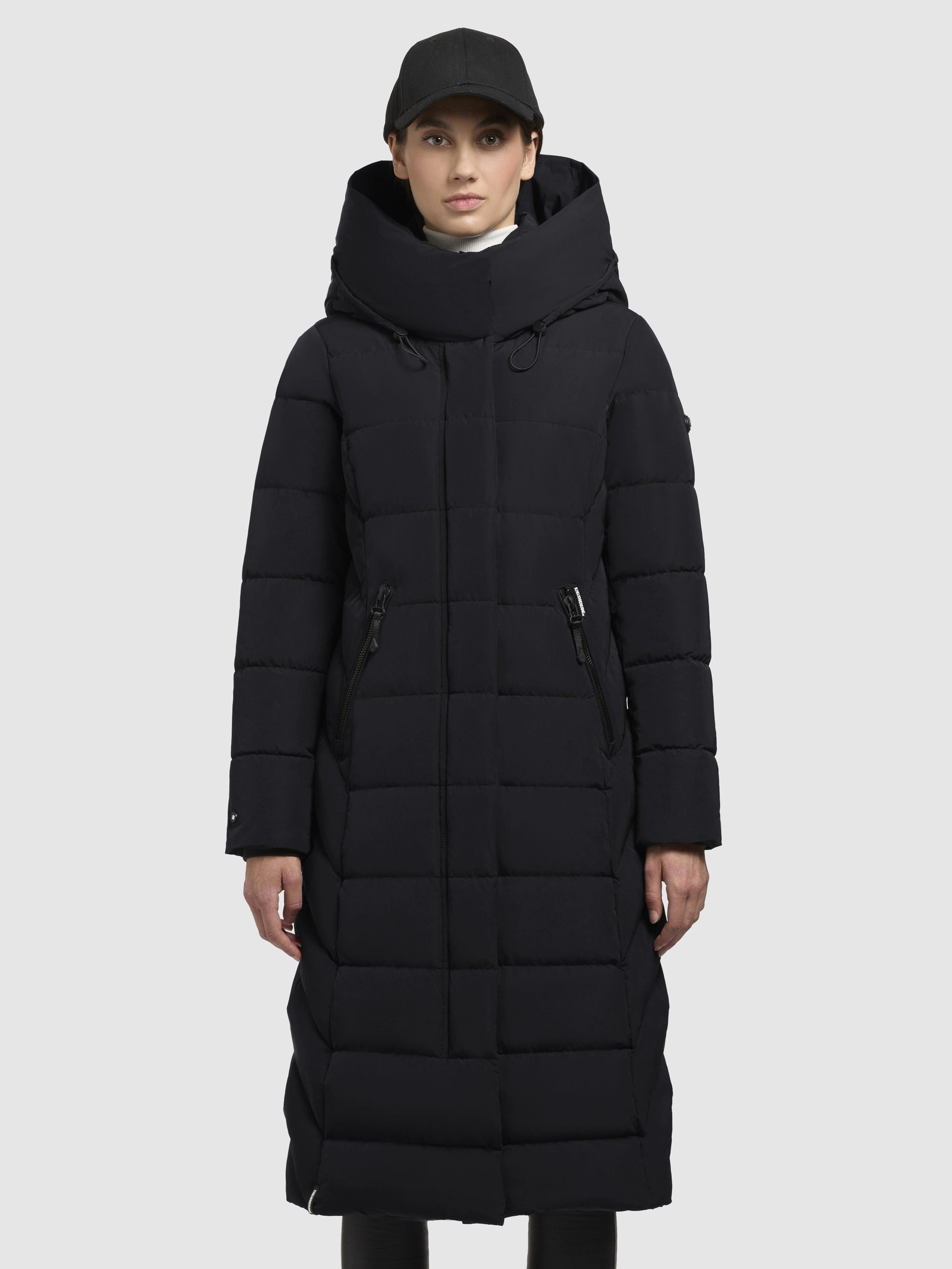 khujo-mantel-sensy-schwarz-wadenlanger-damen-steppmantel-regular-fit image 4