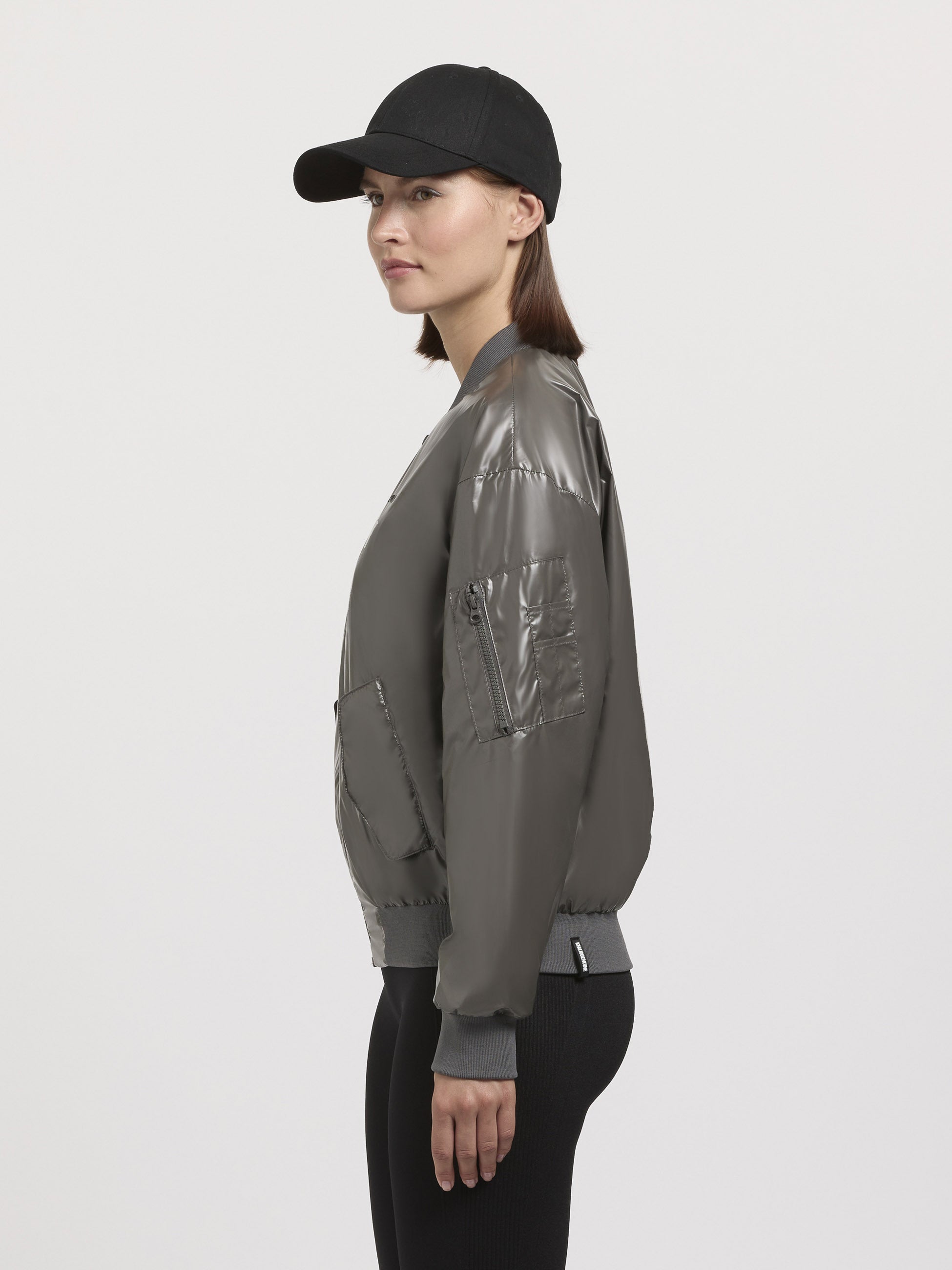 khujo-aneo-bomberjacke-f-r-damen-in-dunkelgrau-loose-fit image 5