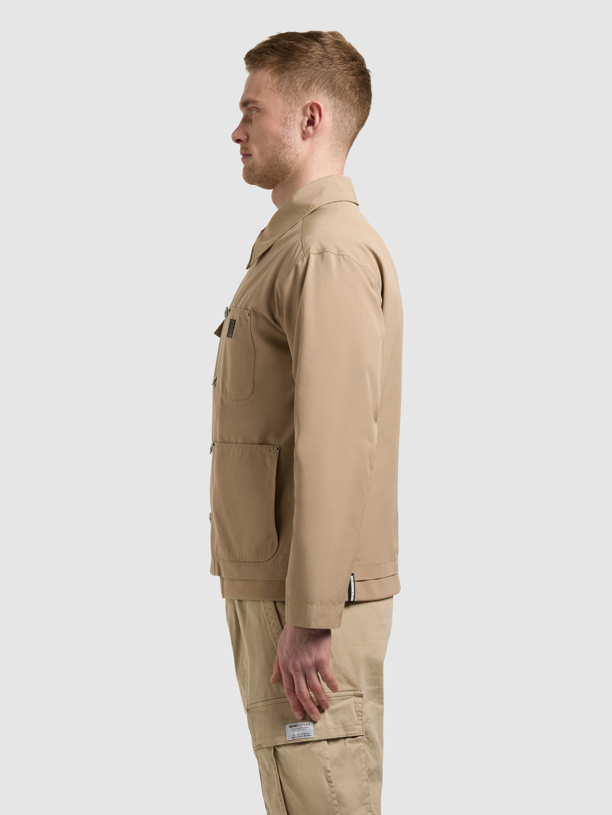 khujo-raise-light-camel-fieldjacket-cargojacke-regular-fit image 5