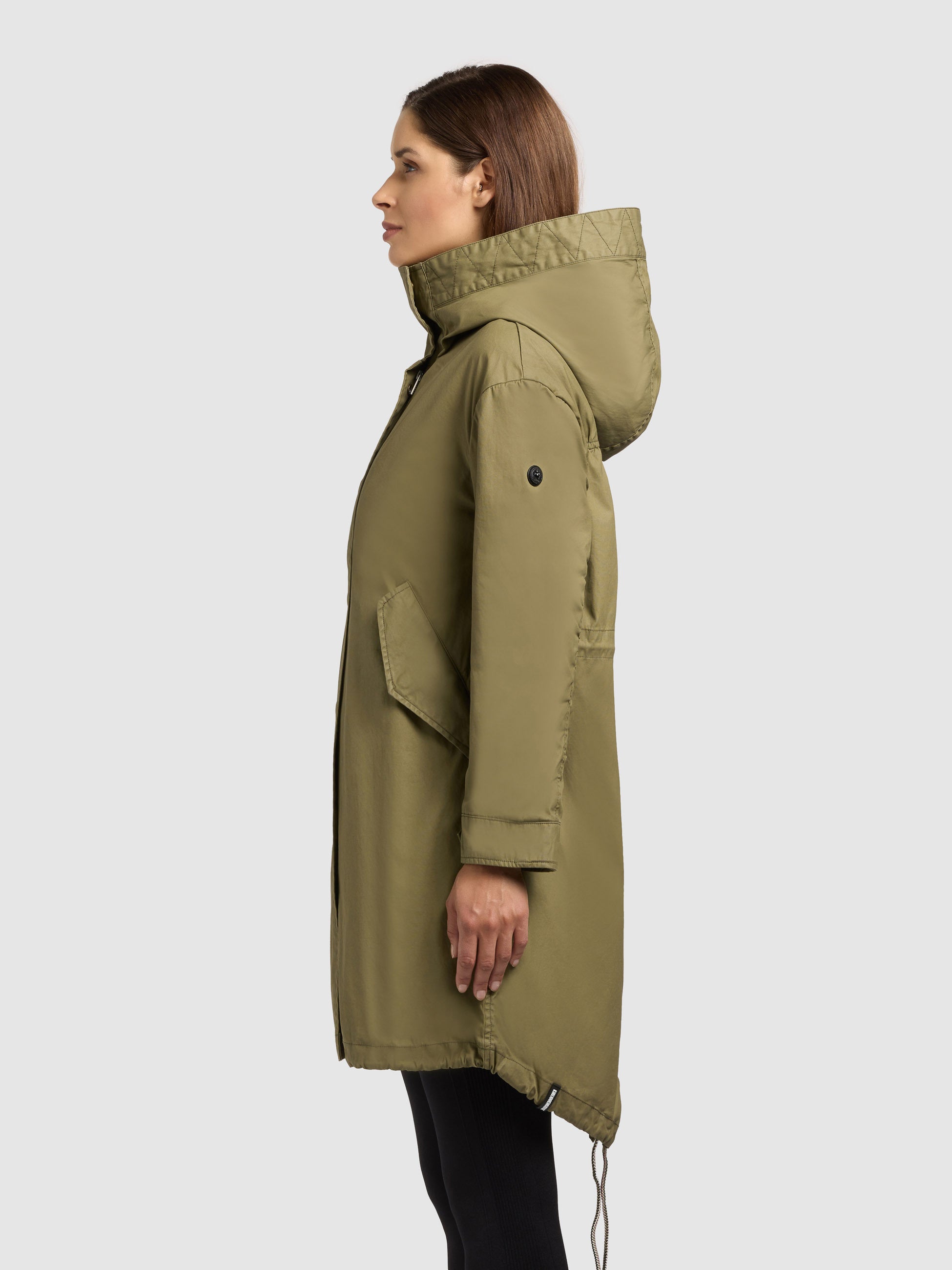 khujo-mantel-nele-olive-parka-aus-gewachster-baumwolle-mit-kapuze image 5