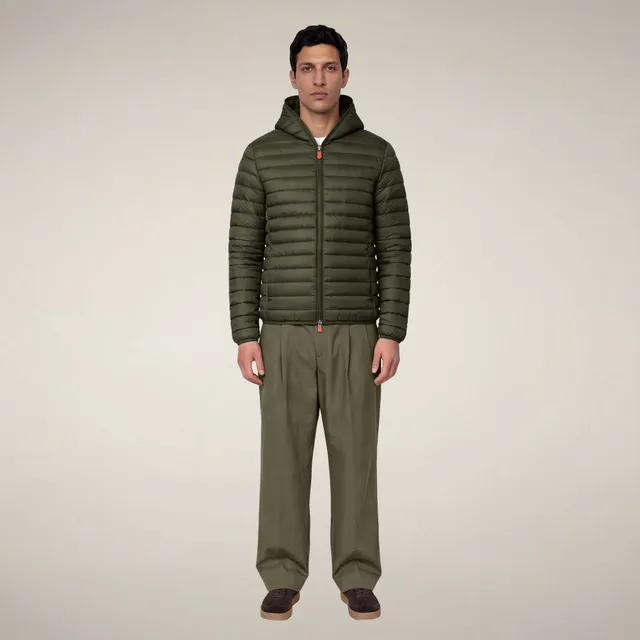save-the-duck-donald-herren-daunenjacke-mit-kapuze-erde-gr-n image 1
