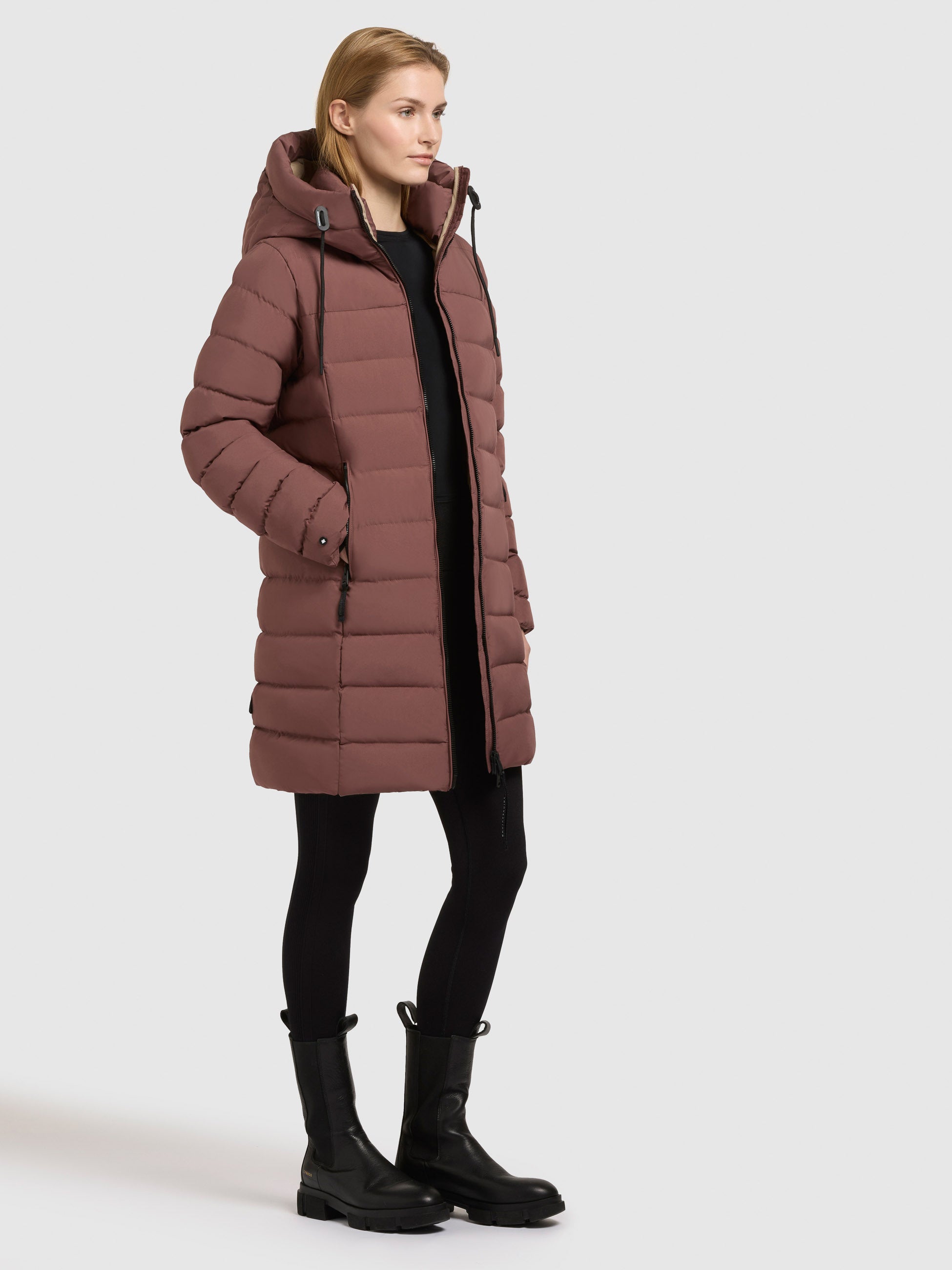 khujo-jacke-sofi-rotbraun-damen-steppjacke-h-ftlang-mit-kapuze image 6