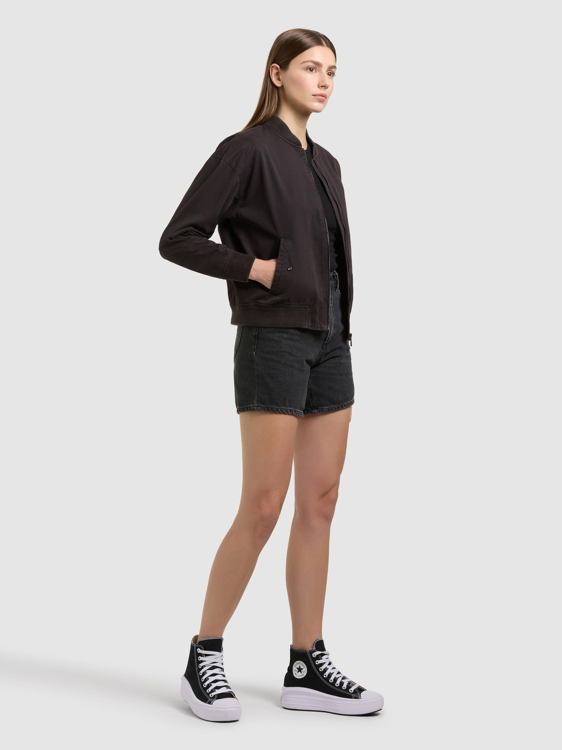 khujo-jacke-inie-black-blouson-damen-aus-baumwoll-twill image 6