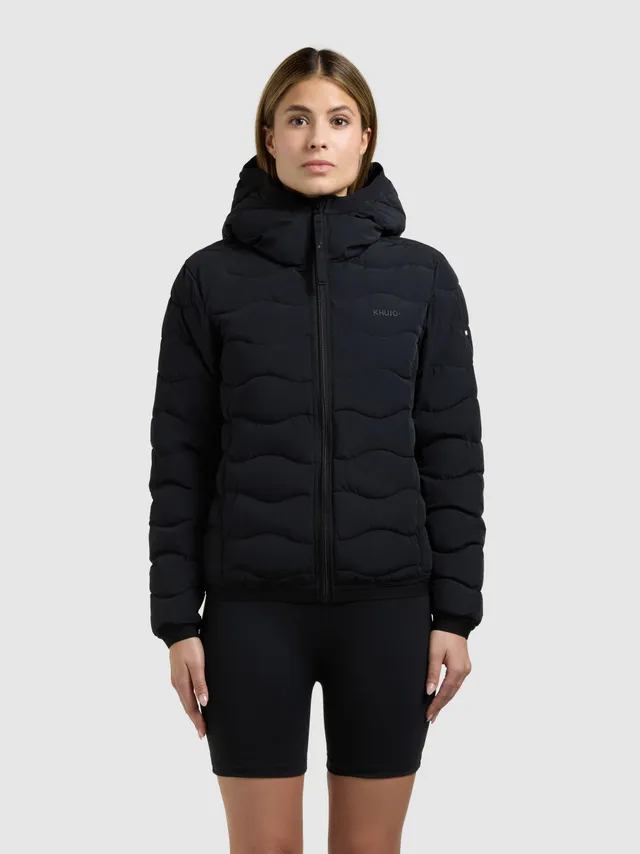khujo-jacke-nargo2-black-damen-h-ftlange-steppjacke-schwarz-slim-fit image 1