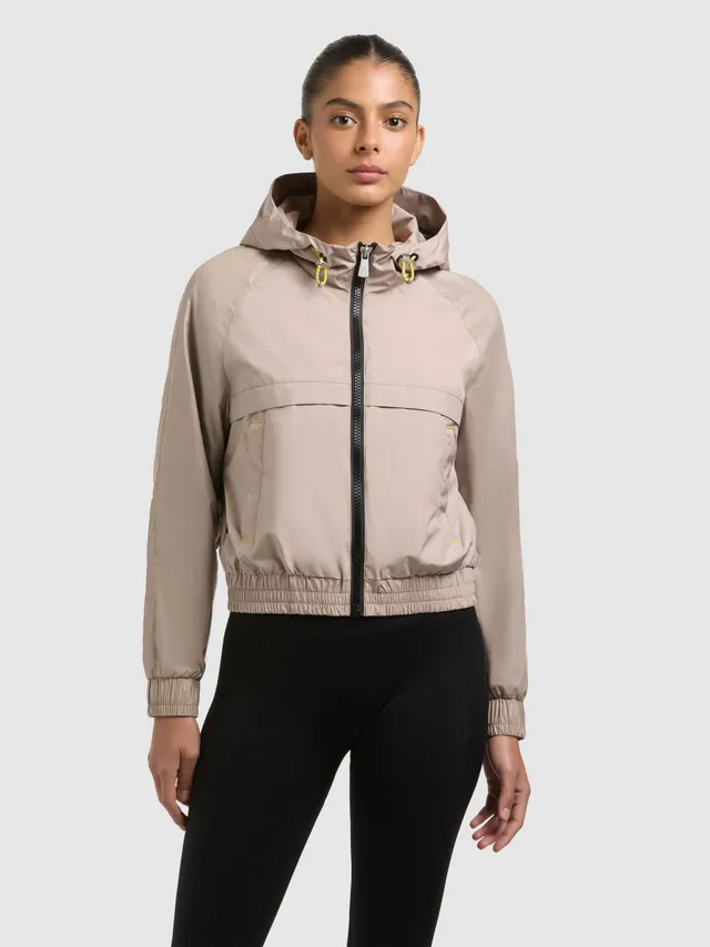 khujo-gina-windbreaker-latte-beige-damen-regenjacke image 1