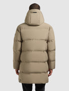 khujo-coat-morse3-lichen-beige-langer-damen-steppmantel image 3