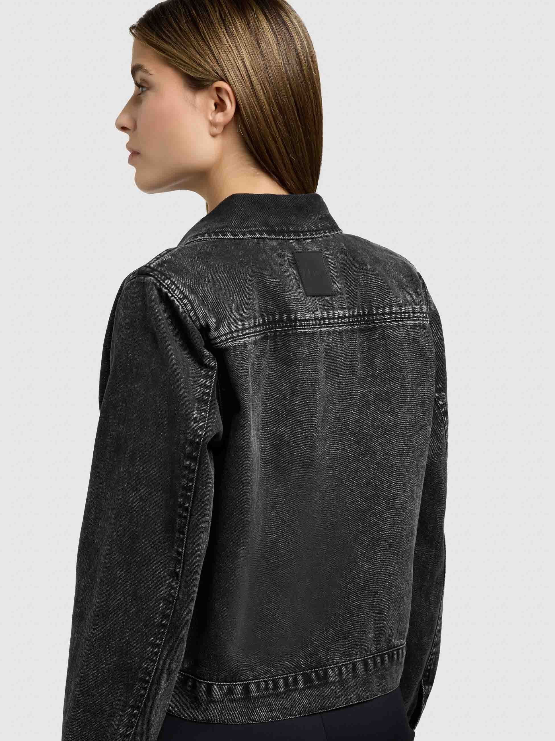 khujo-renia-damen-jeansjacke-black-gerade-blouson-aus-baumwoll-denim image 8