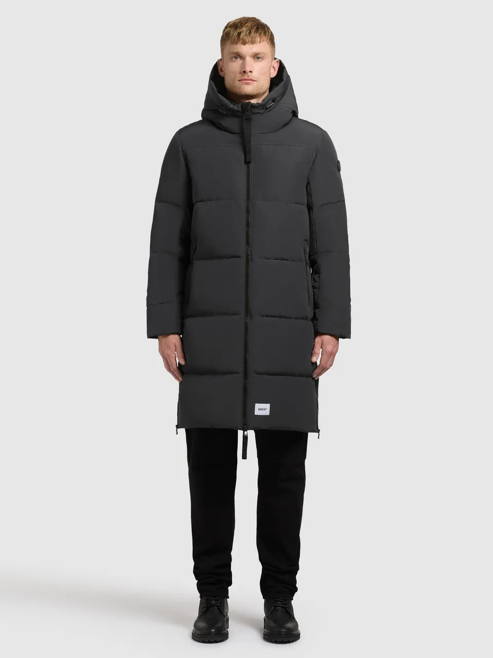 khujo-mantel-lear-obrage-grey-damen-steppmantel-loose-fit image 1