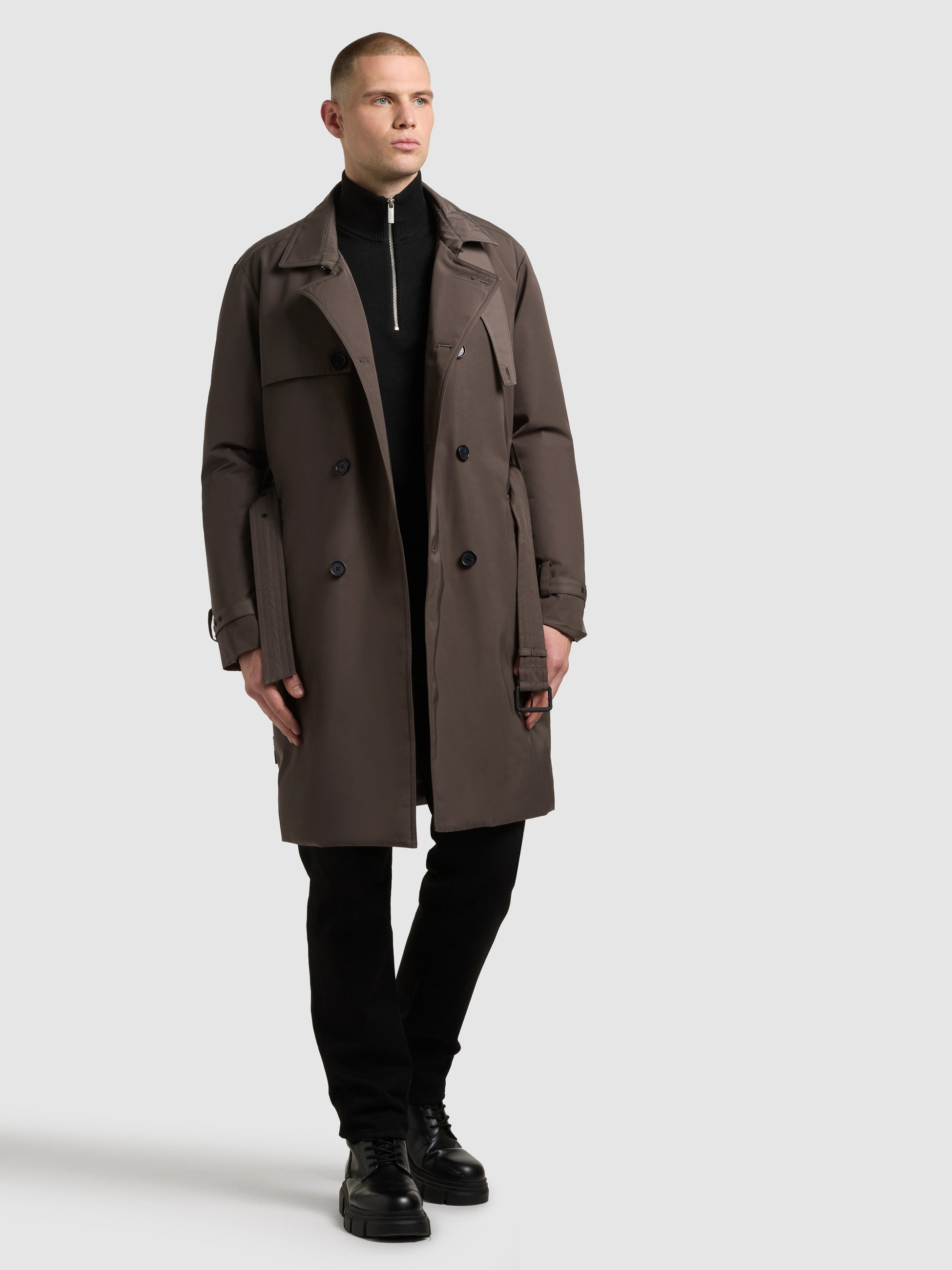 khujo-mantel-tarm-graphite-grey-trenchcoat-mit-steppeinsatz image 6