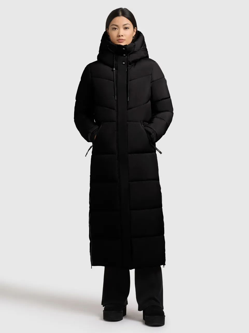 khujo-coat-shimanta5-black-wadenlanger-wintermantel image 1