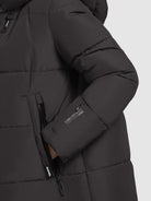 khujo-coat-soulani4-dark-gray-wadenlanger-winter-steppmantel-mit-kapuze image 8