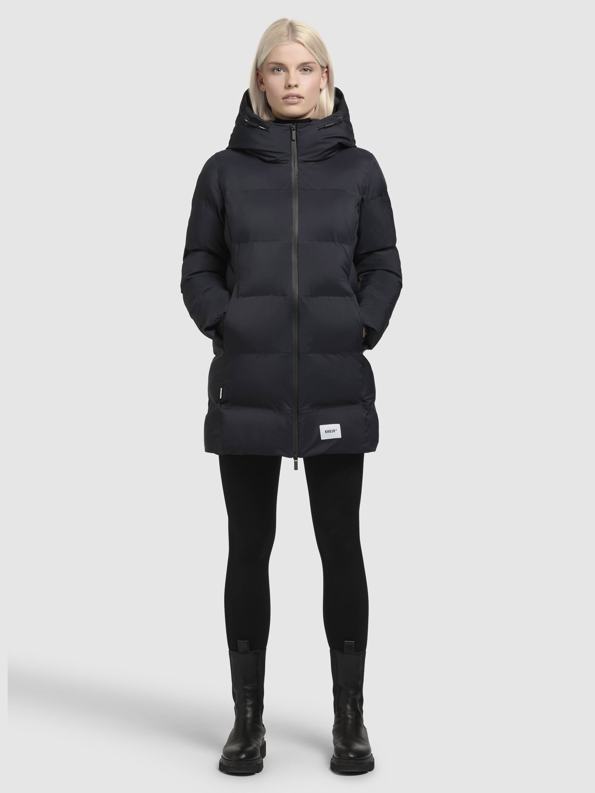 khujo-jacke-tanare3-dunkelblau-damen-winter-steppjacke-regular-fit image 1