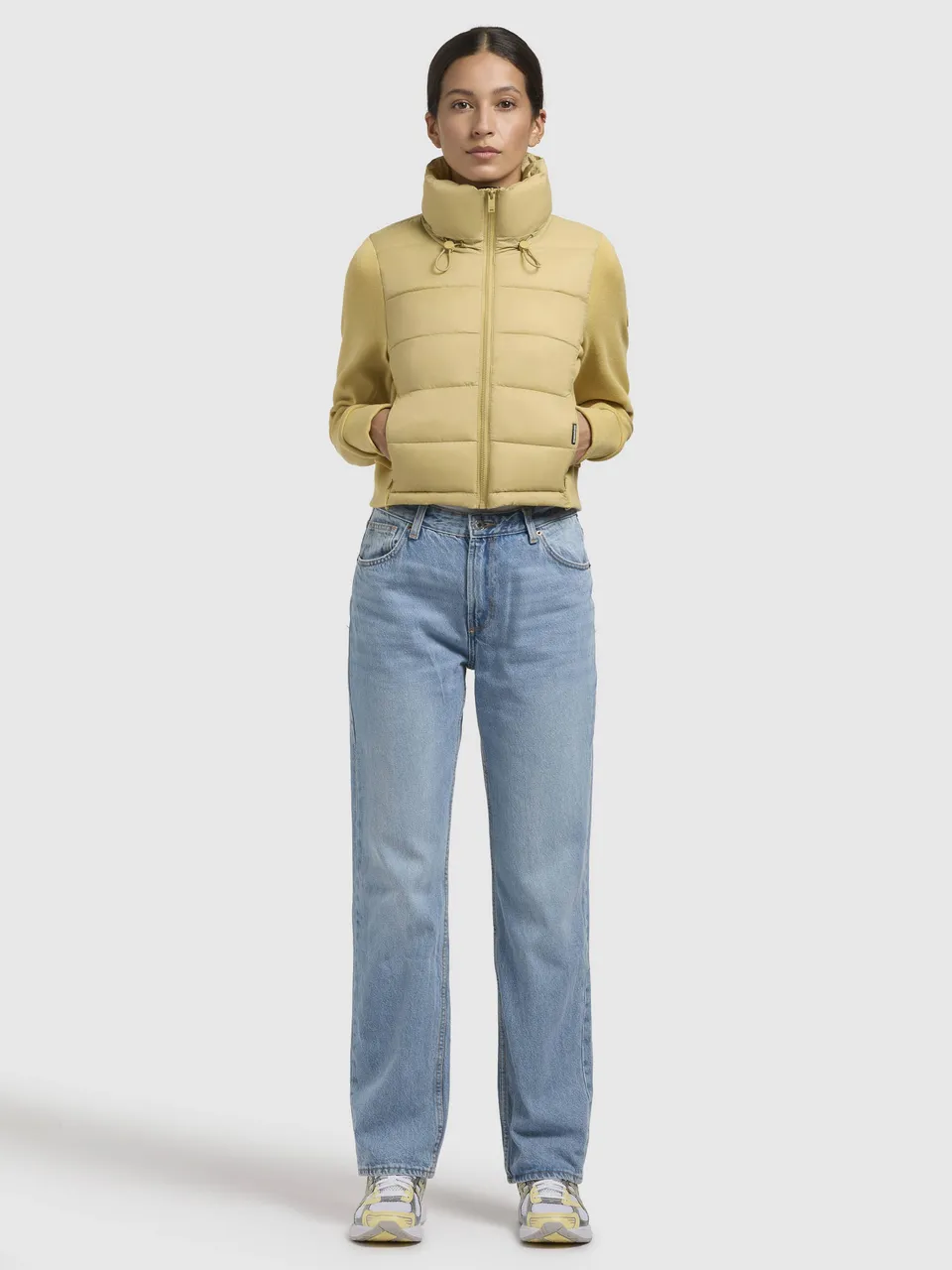 khujo-lival-damen-jacke-yellow-green image 1