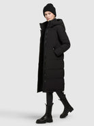 khujo-coat-riad-black-parka-mantel-damen image 2