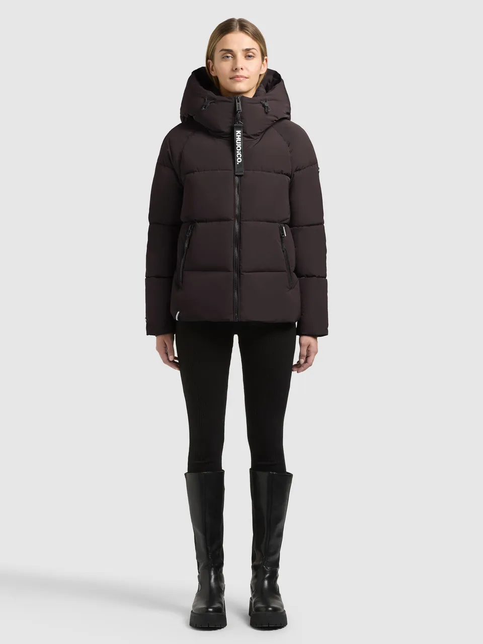 khujo-jacke-ono2-moody-plum-damen-winterjacke image 1