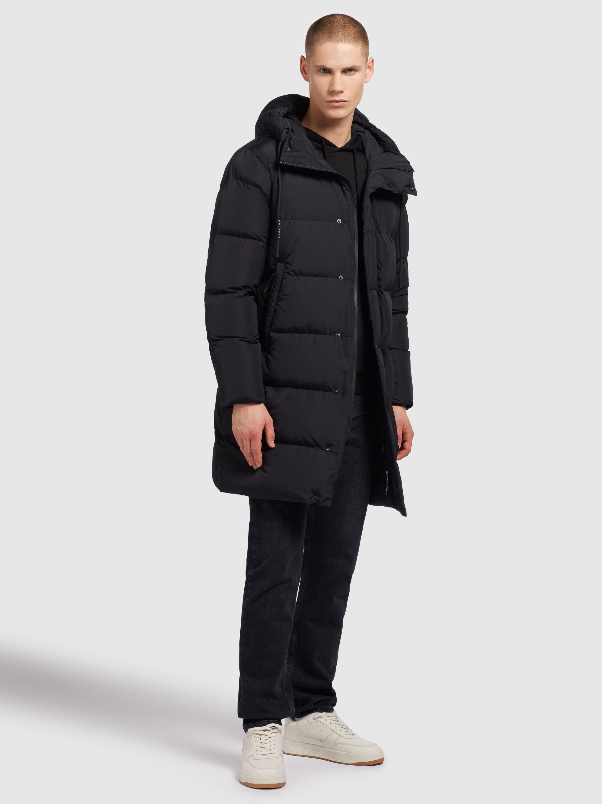 khujo-mantel-dewey-black-langer-damen-parka-wattiert image 2
