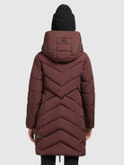 khujo-darka-damen-coat-wine-red image 3