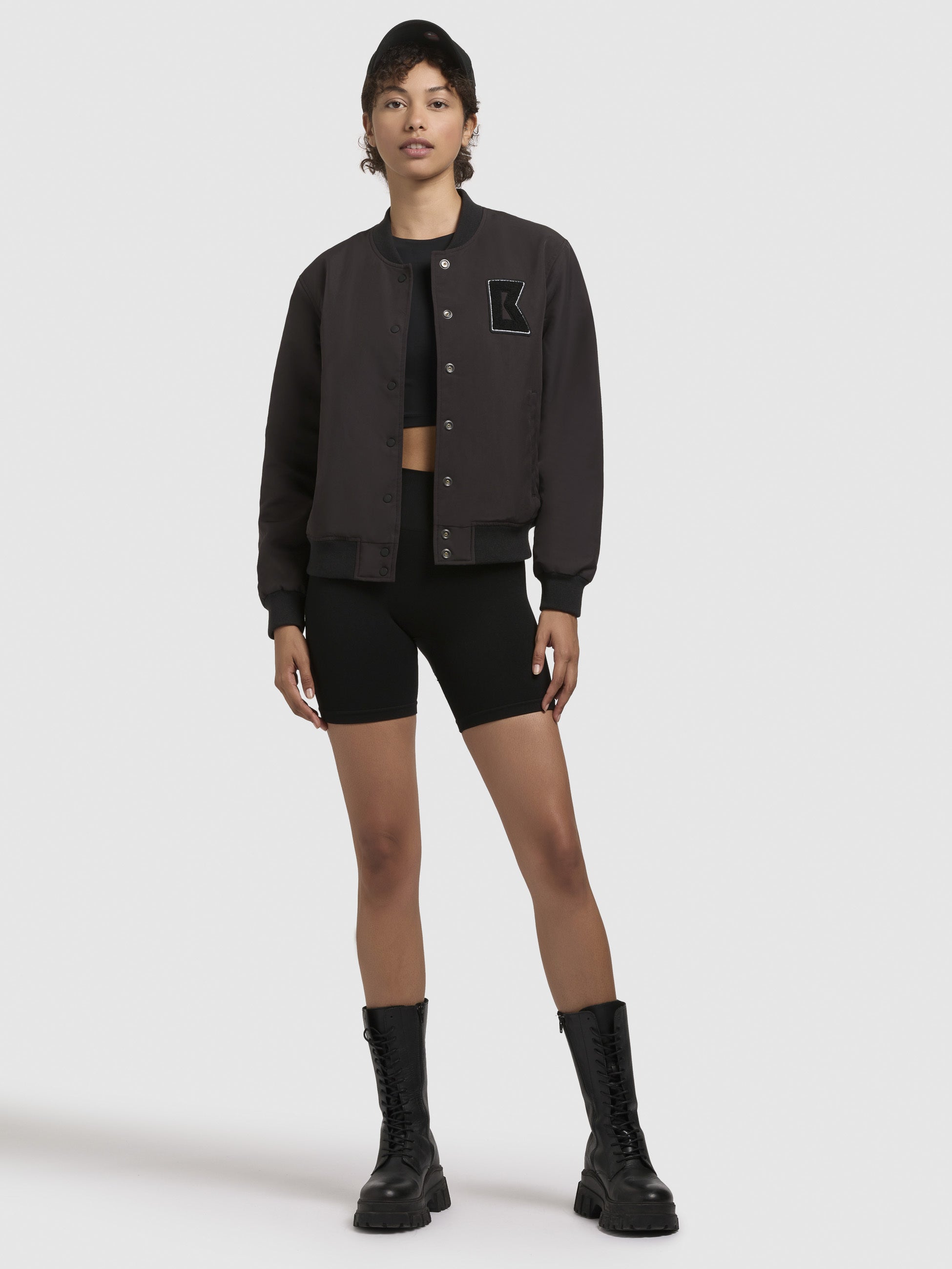 khujo-reese-bomberjacke-schwarz-damen image 6