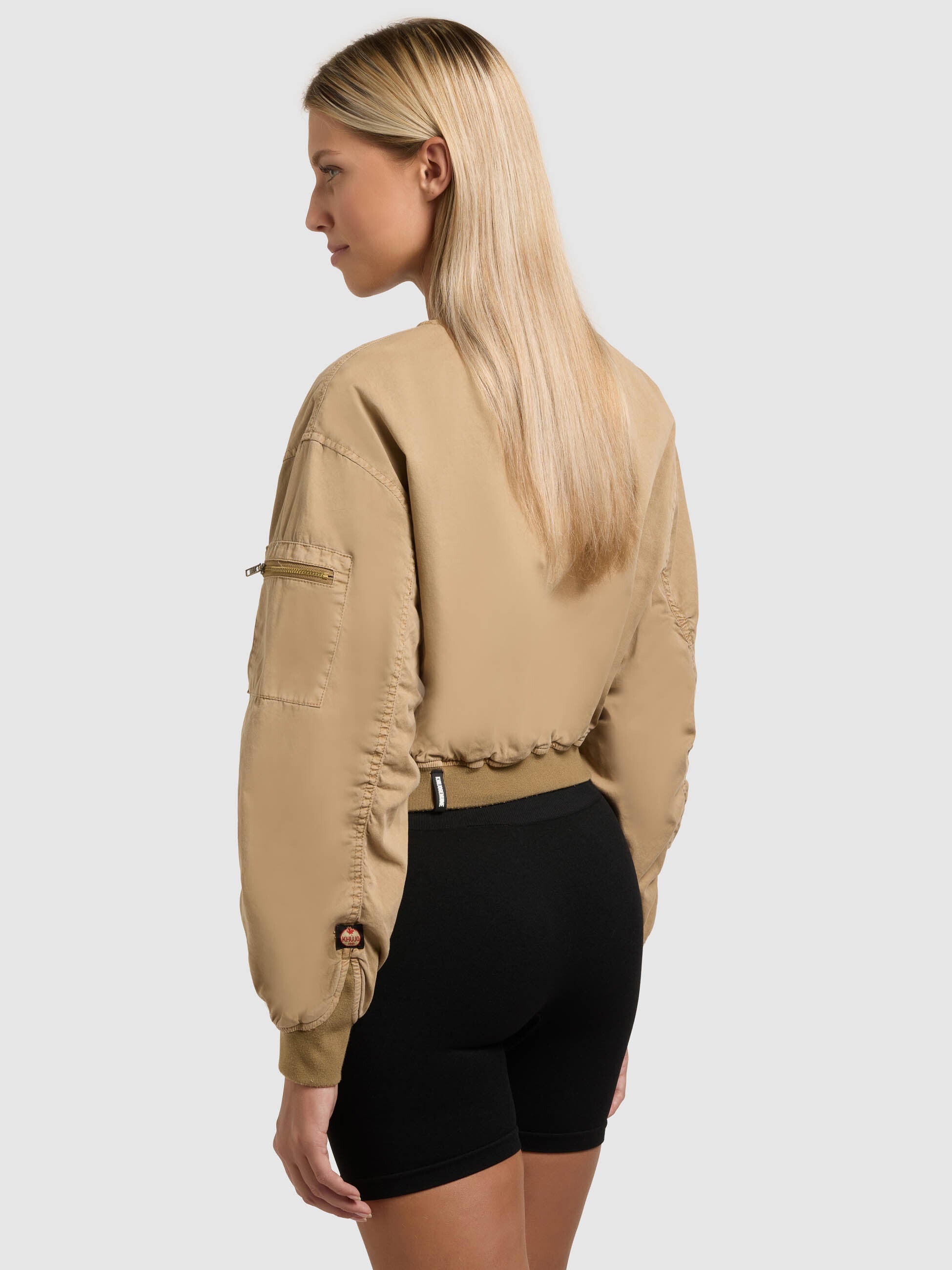 khujo-jacke-romy-dark-beige-kurze-blouson-cargojacke-damen image 7