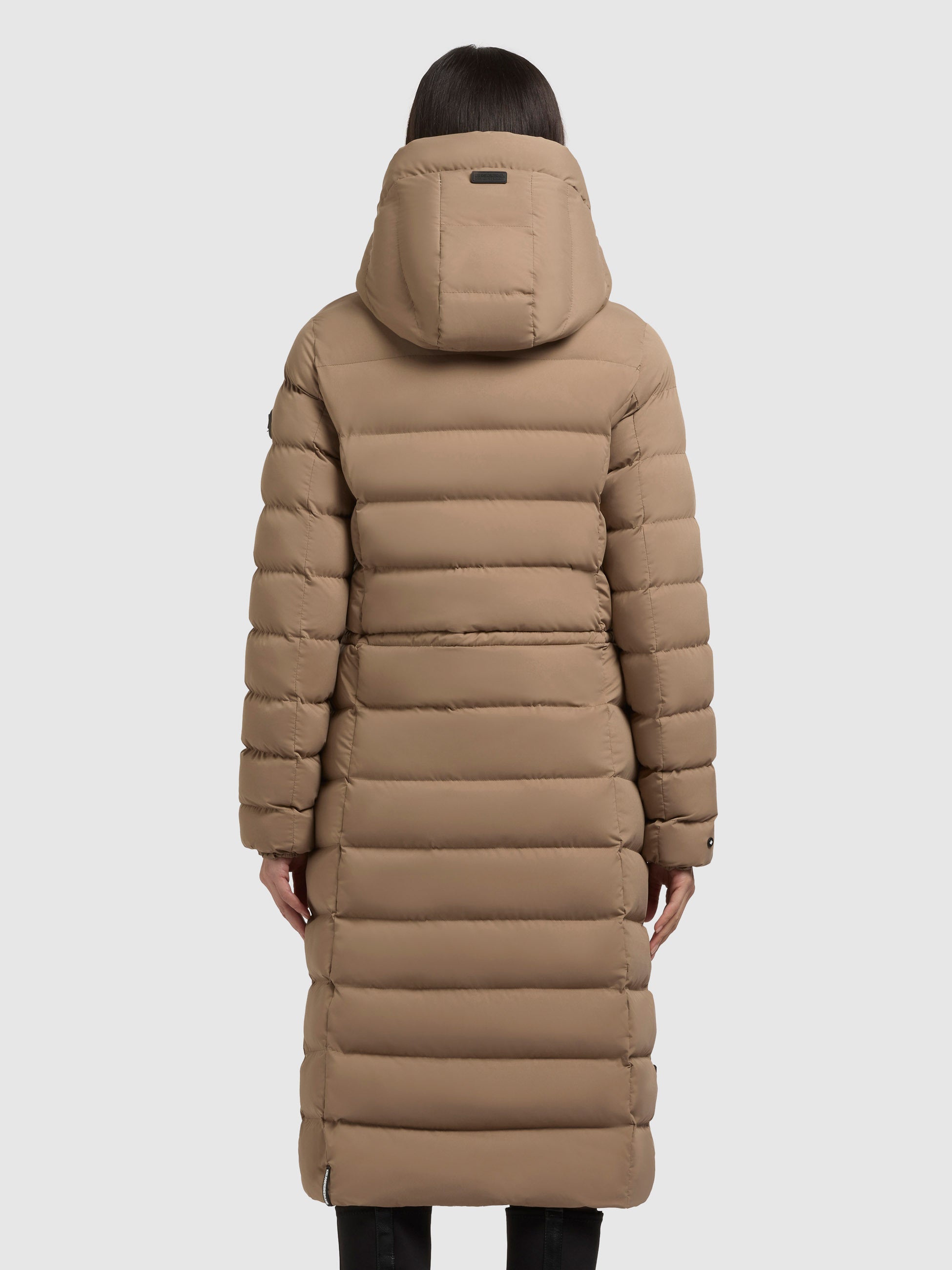 khujo-mantel-simmie2-cookie-beige-knielanger-slim-fit-steppmantel image 3