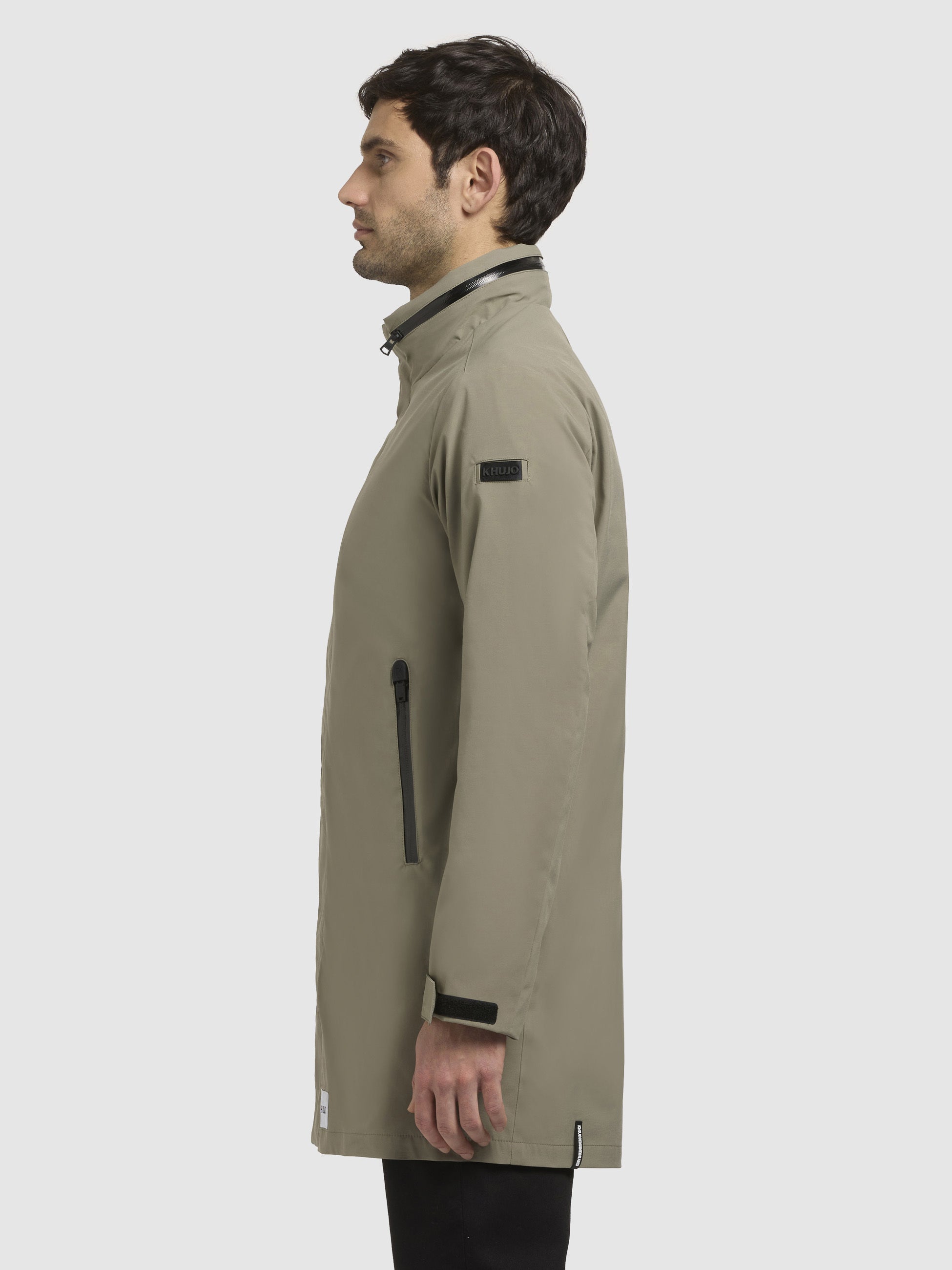 khujo-yimm-kurzmantel-graugr-n-sommerparka-regular-fit-mit-verstaubarer-kapuze image 5