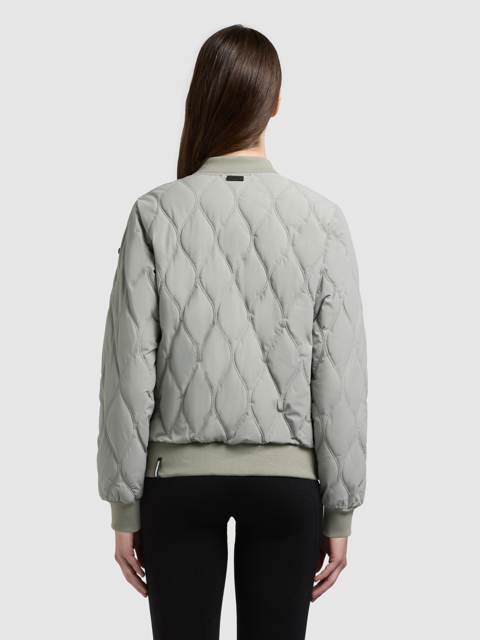 khujo-feen2-damen-bomberjacke-cloud-green-leichte-sommer-steppjacke image 3