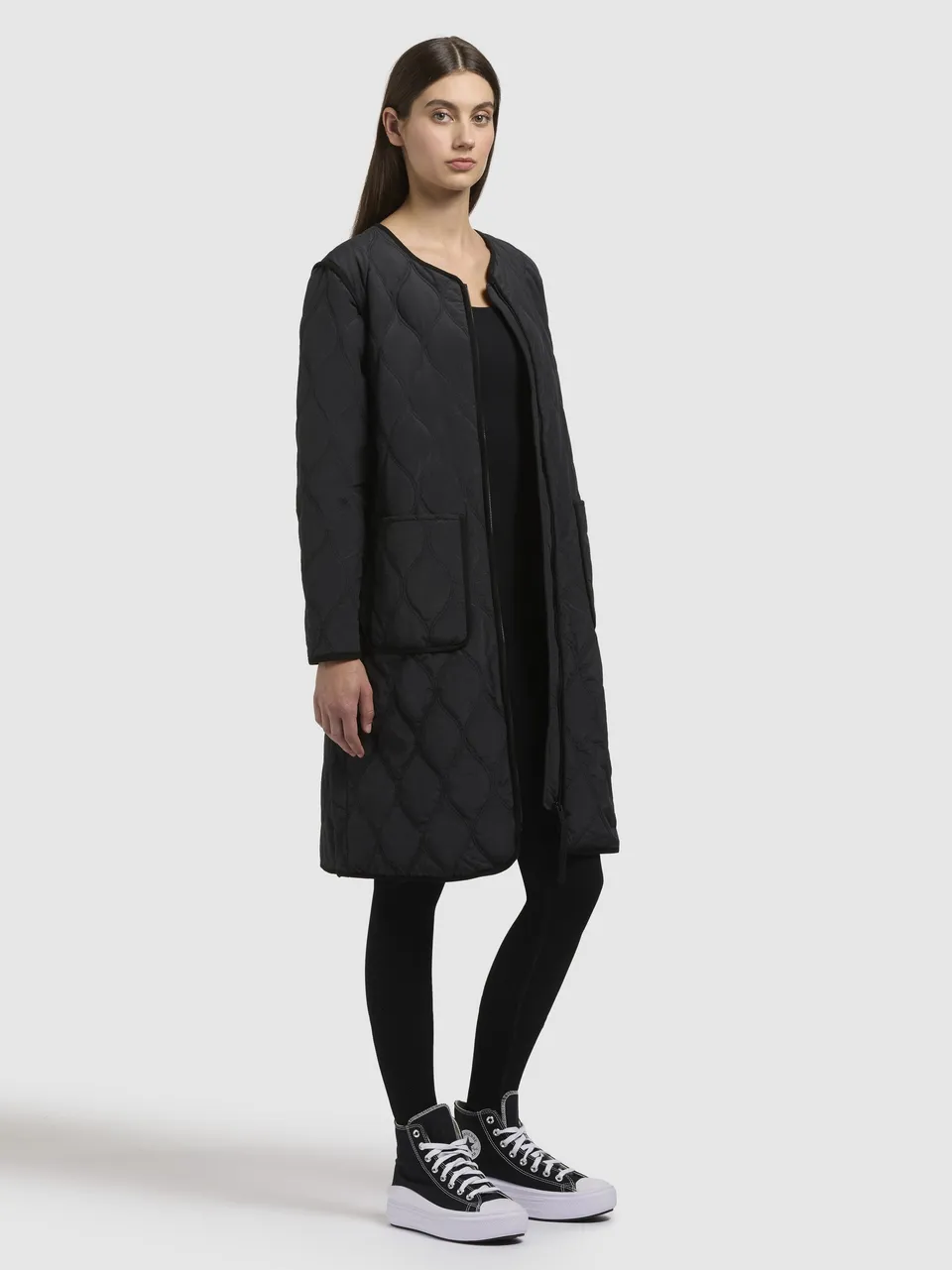 khujo-coat-tarja-black-kurz image 1