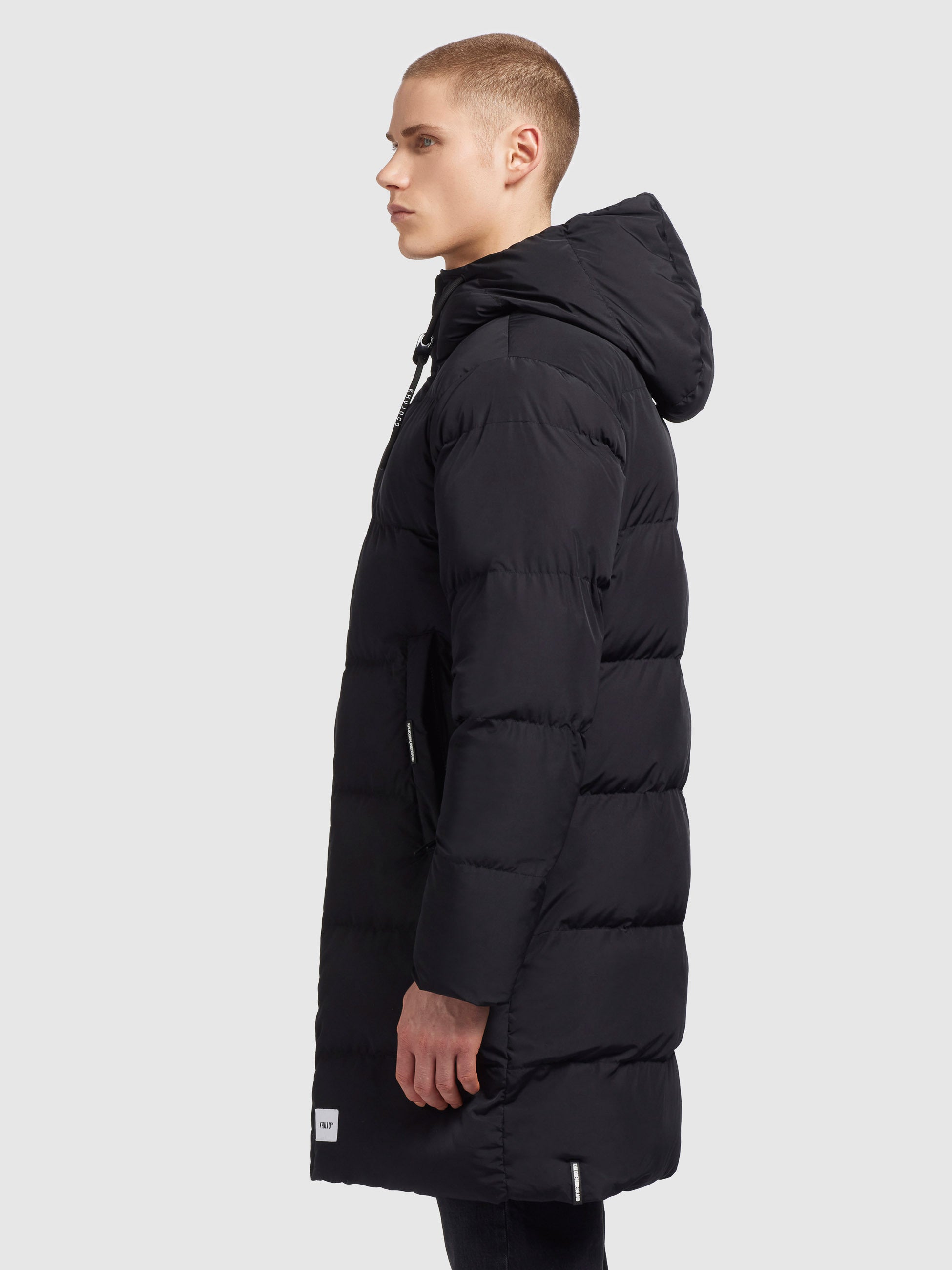 khujo-mantel-dewey-black-langer-damen-parka-wattiert image 5