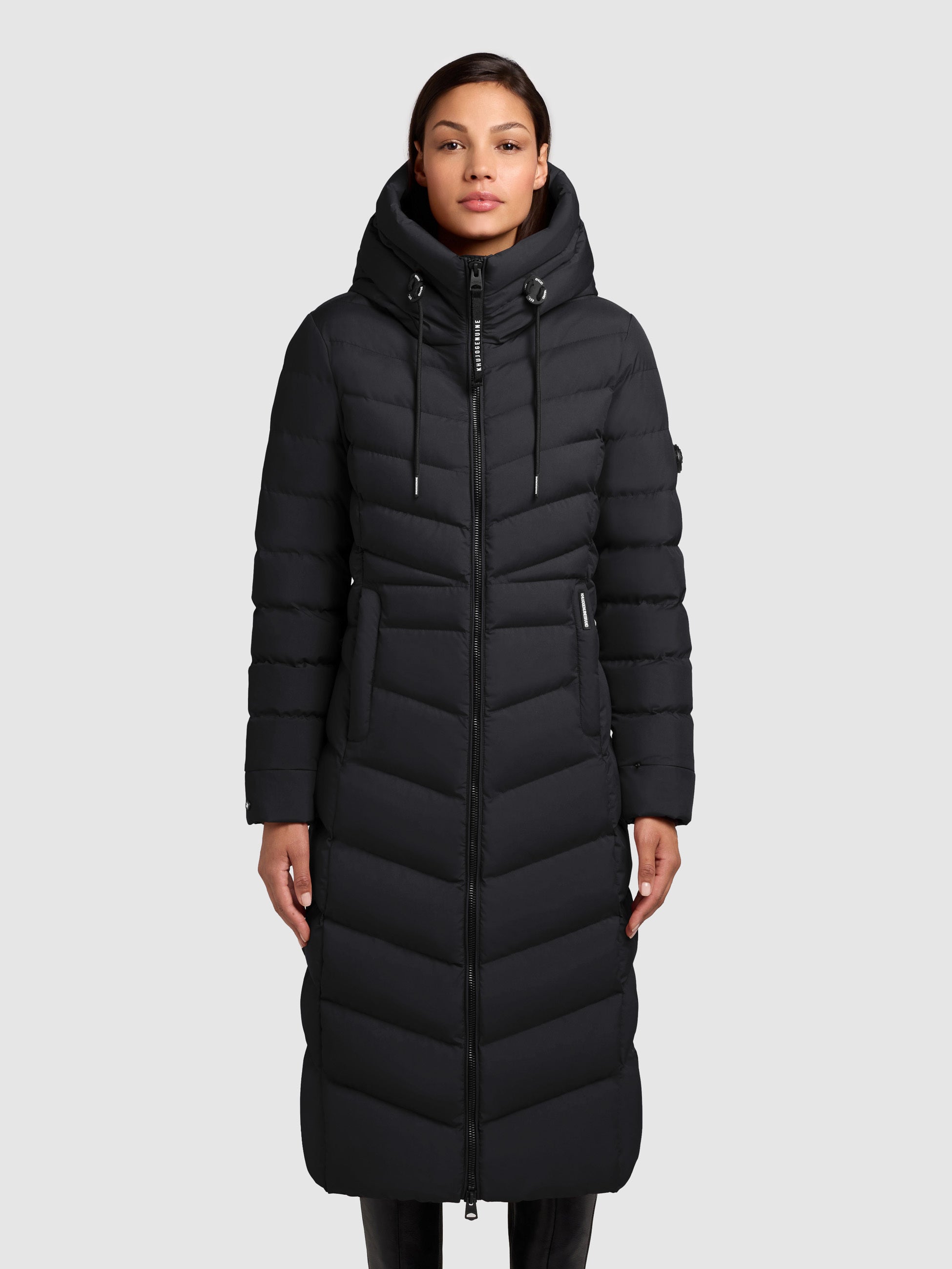 khujo-ingram4-black-steppmantel-damen-knielang-mit-kapuze image 4