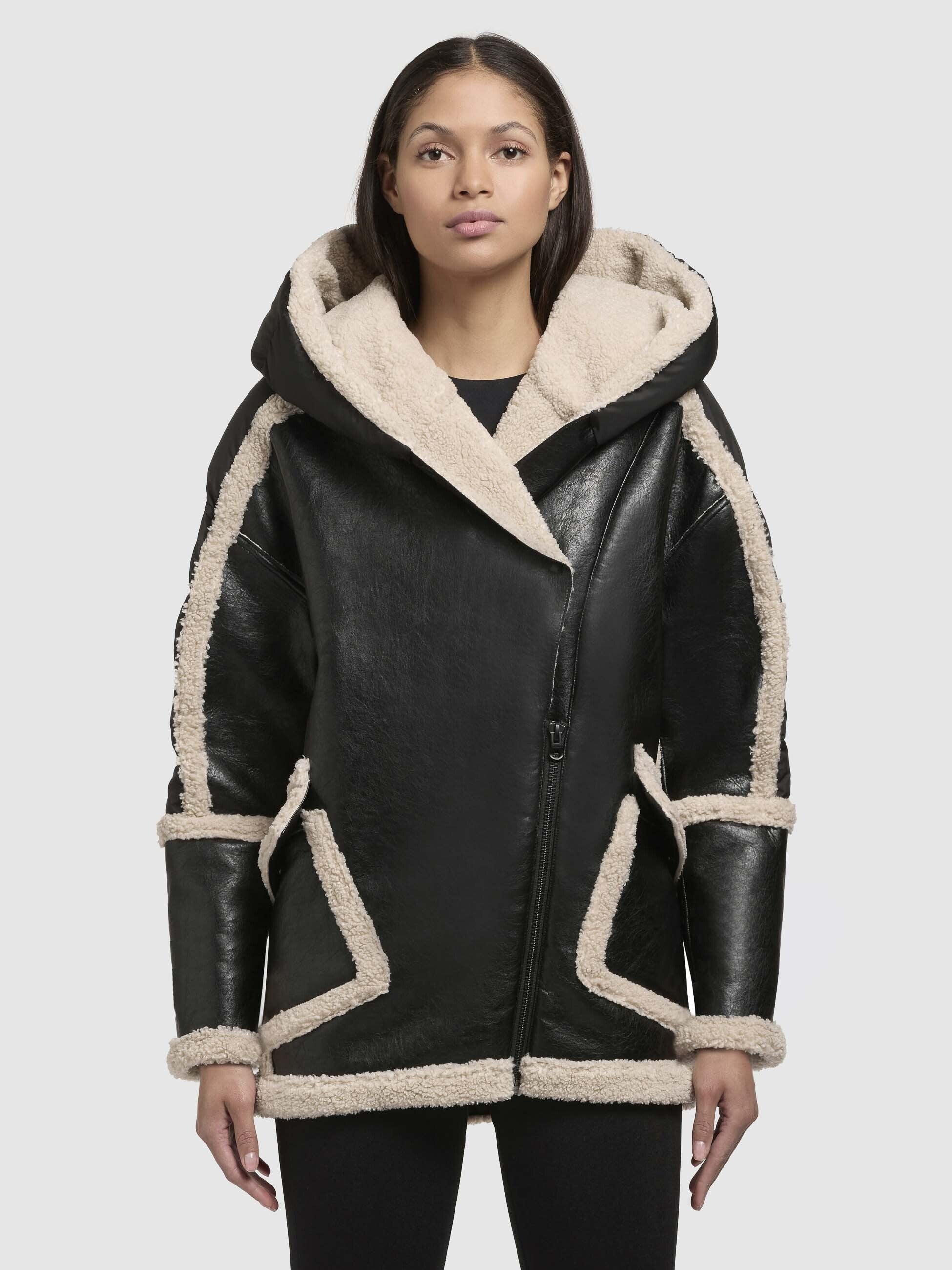 khujo-jacke-katy-schwarz-steppjacke-im-materialmix-mit-teddypl-sch image 4