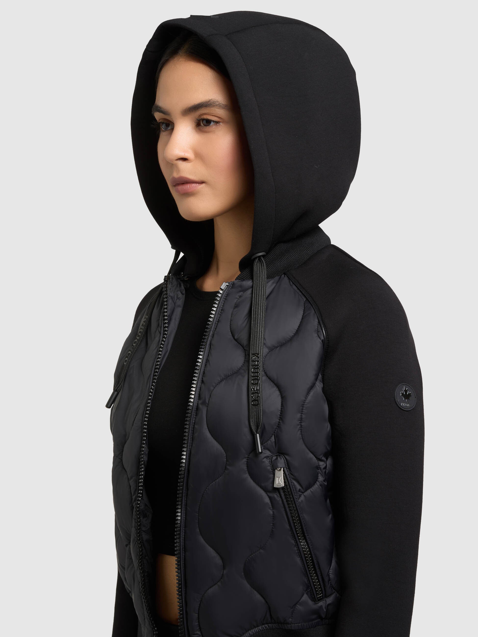khujo-jacke-malaya-black-steppjacke-kurz-mit-materialmix-neopren image 7