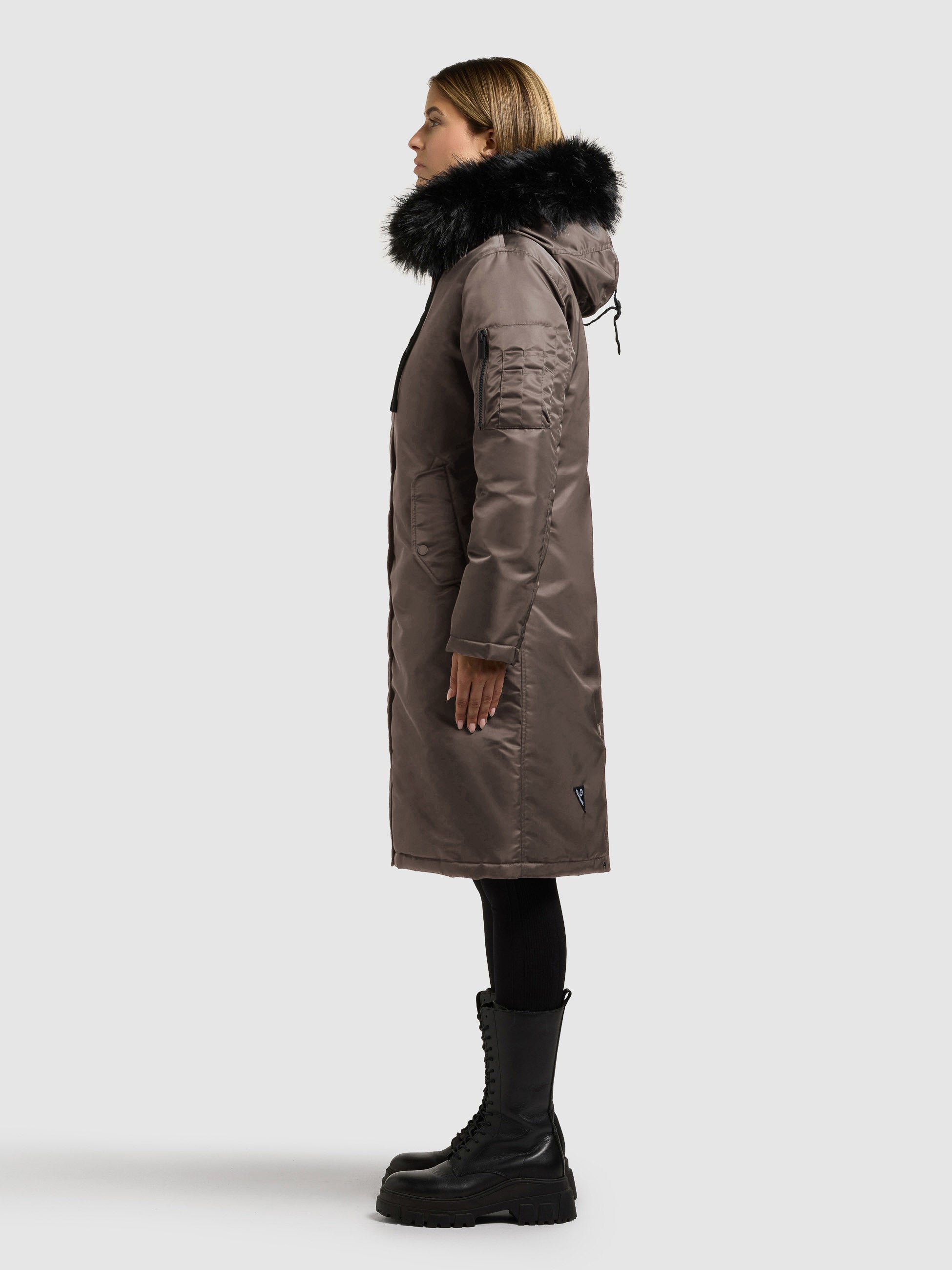 khujo-jilla-wintermantel-potter-brown-mit-kunstfell image 2