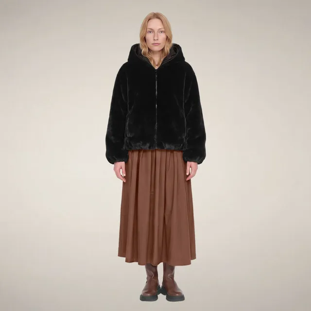 save-the-duck-laila-damen-wendejacke-mit-kapuze-schwarz image 1