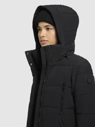 khujo-mantel-dani2-schwarz-warmer-langer-damen-steppmantel image 7