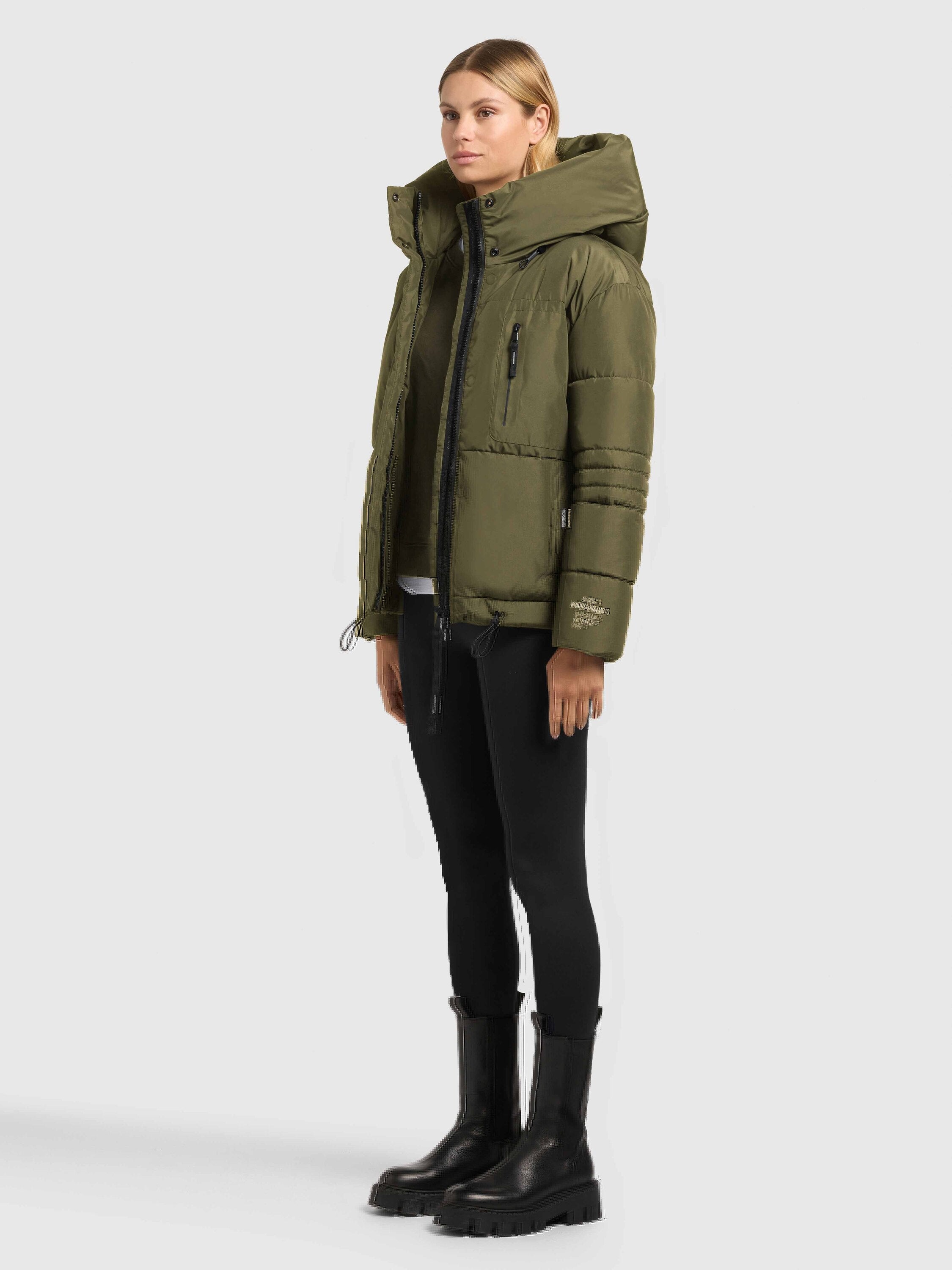 khujo-peeke2-damen-winter-steppjacke-fern-green-mit-f-ustlingen image 2