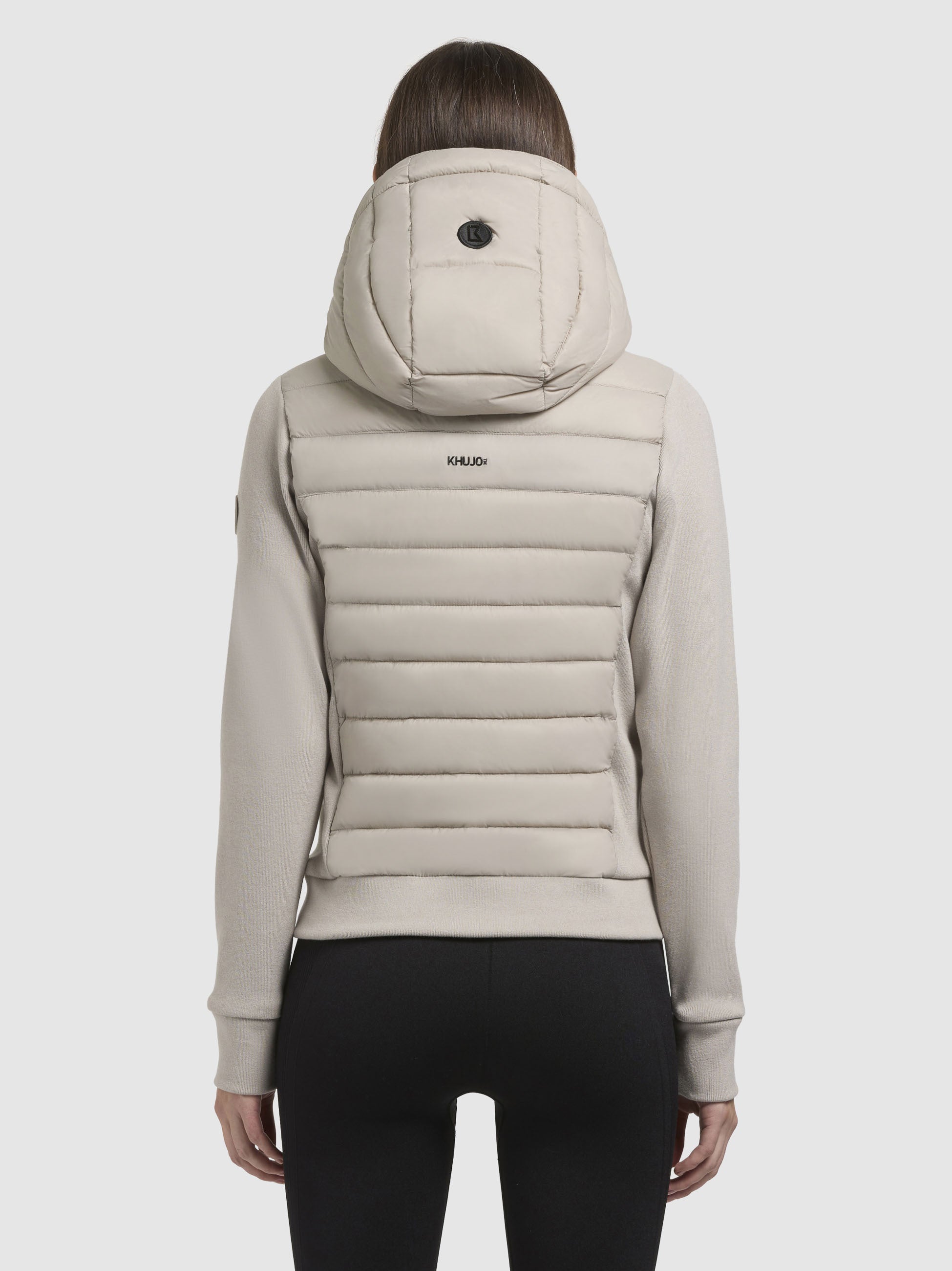 khujo-jacke-athi-beige-leichte-steppjacke-im-materialmix image 3