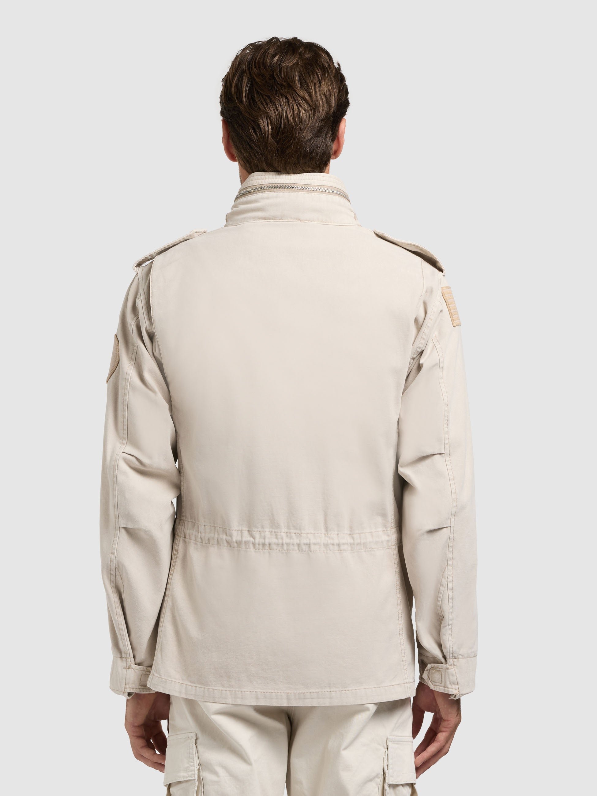 khujo-jacke-gene-greige-fieldjacke-regular-fit-mit-kapuze image 3