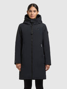khujo-mantel-yaak4-port-blue-kurzmantel-slim-fit-mit-kapuze-damen image 4