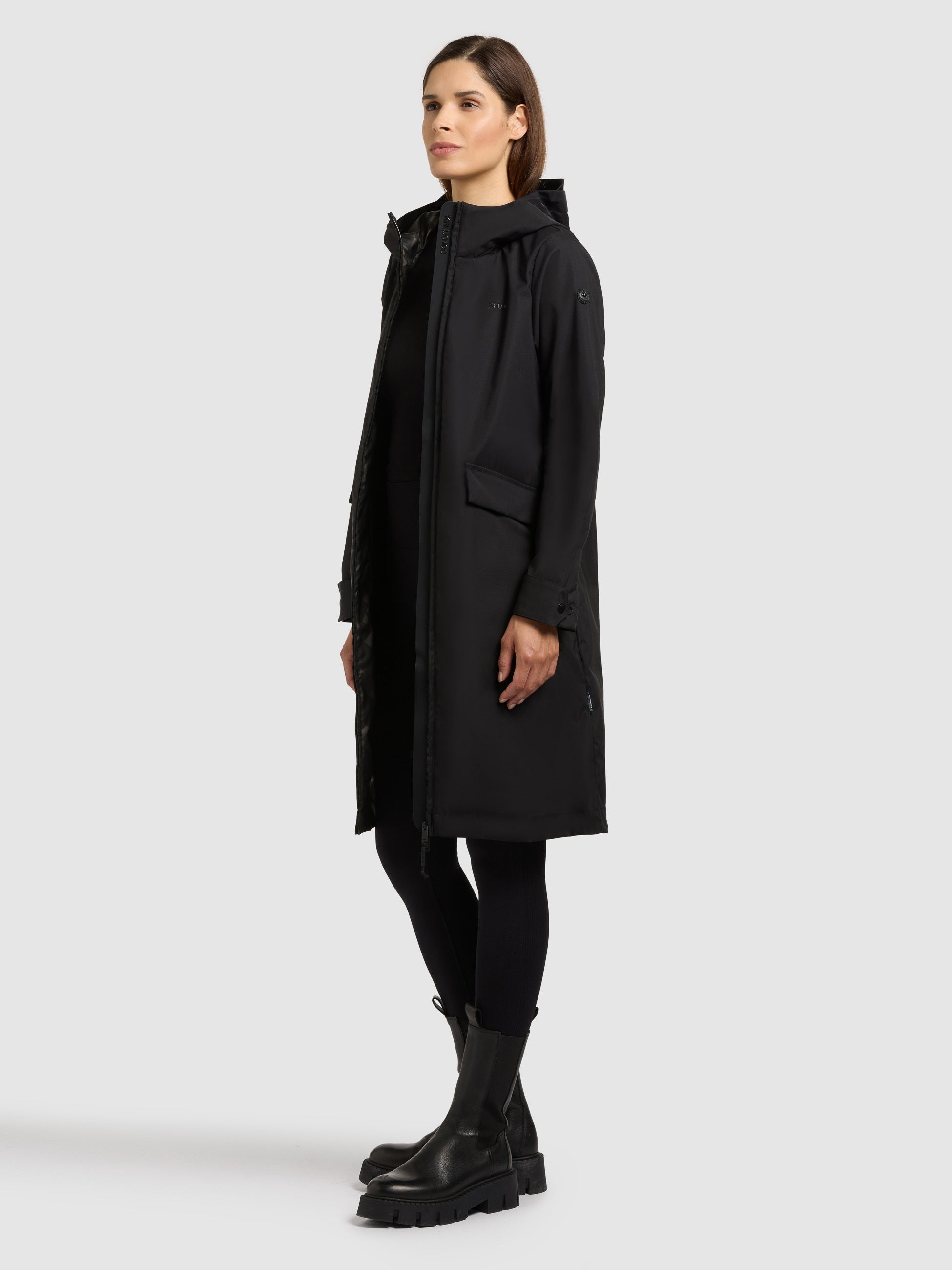 khujo-femke2-damen-parka-black-slim-fit-regenparka-mit-kapuze image 2