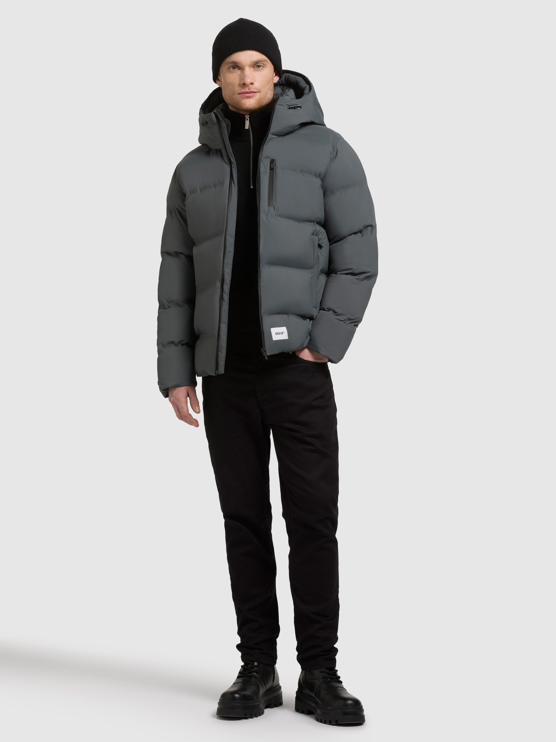 khujo-jacke-silas3-foam-green-wattierte-steppjacke-mit-kapuze image 6